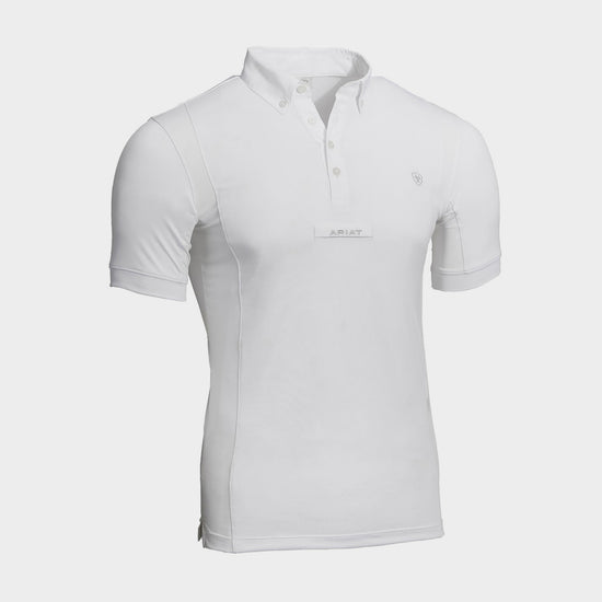 Mens Tek Short Sleeved Show Shirt White