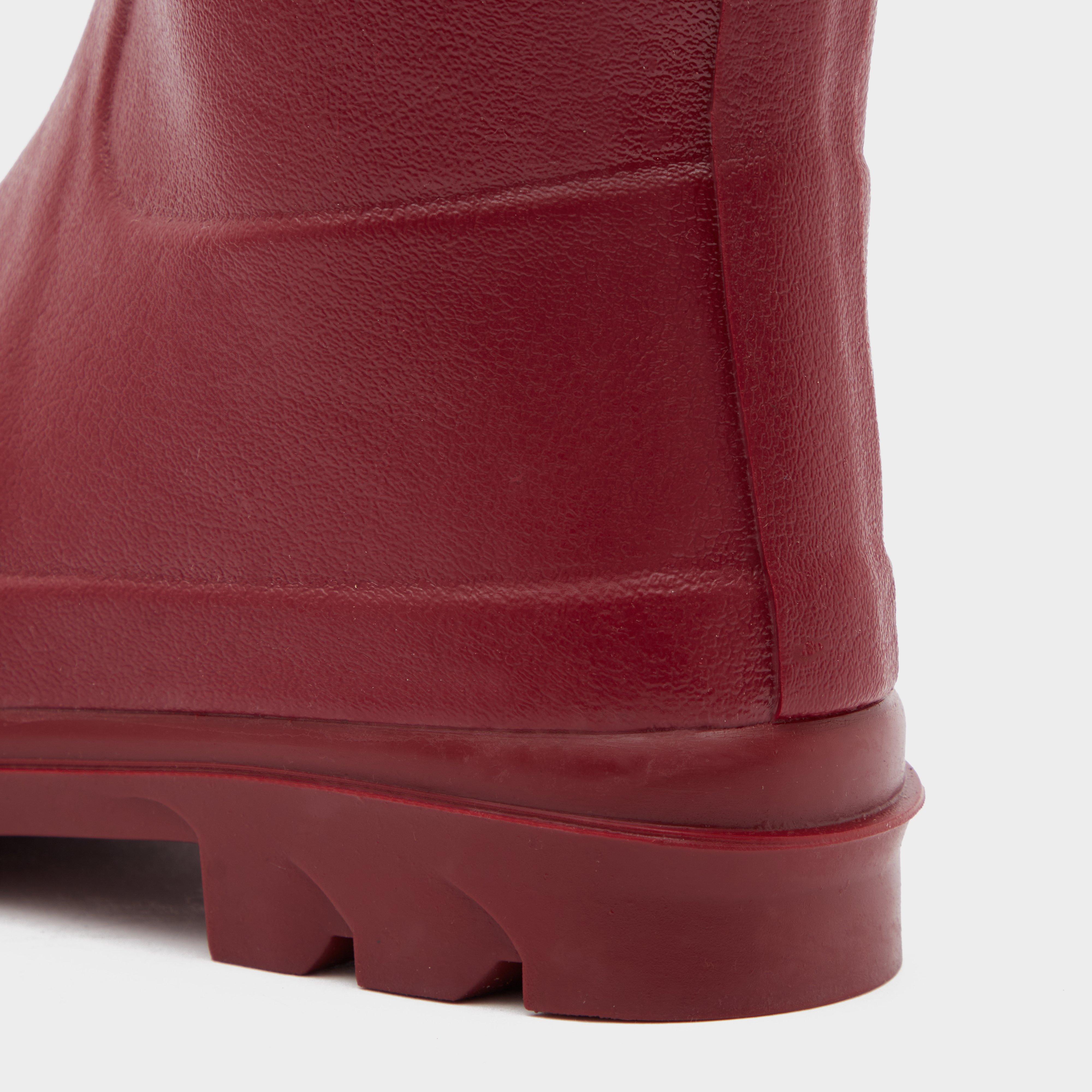 Womens Iris Jersey Lined Wellington Boots Rouge