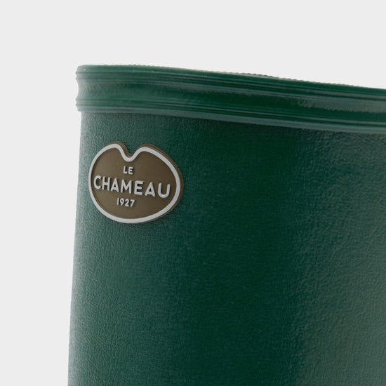 Womens Iris Jersey Lined Wellington Boots Vert Fonce