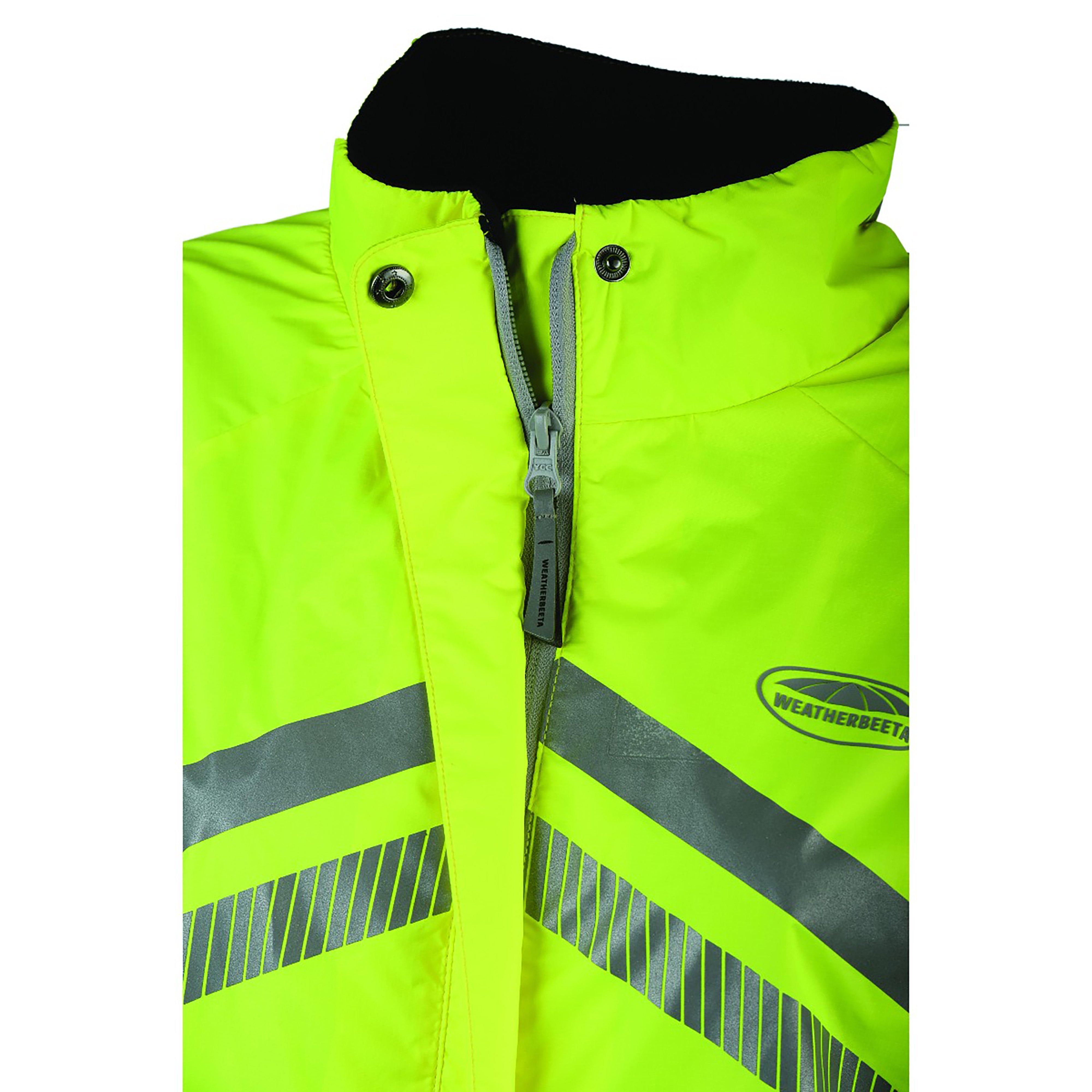 Adults Reflective Lightweight Waterproof Jacket Yellow