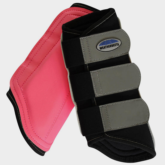 Reflective Brushing Boots Pink/Silver