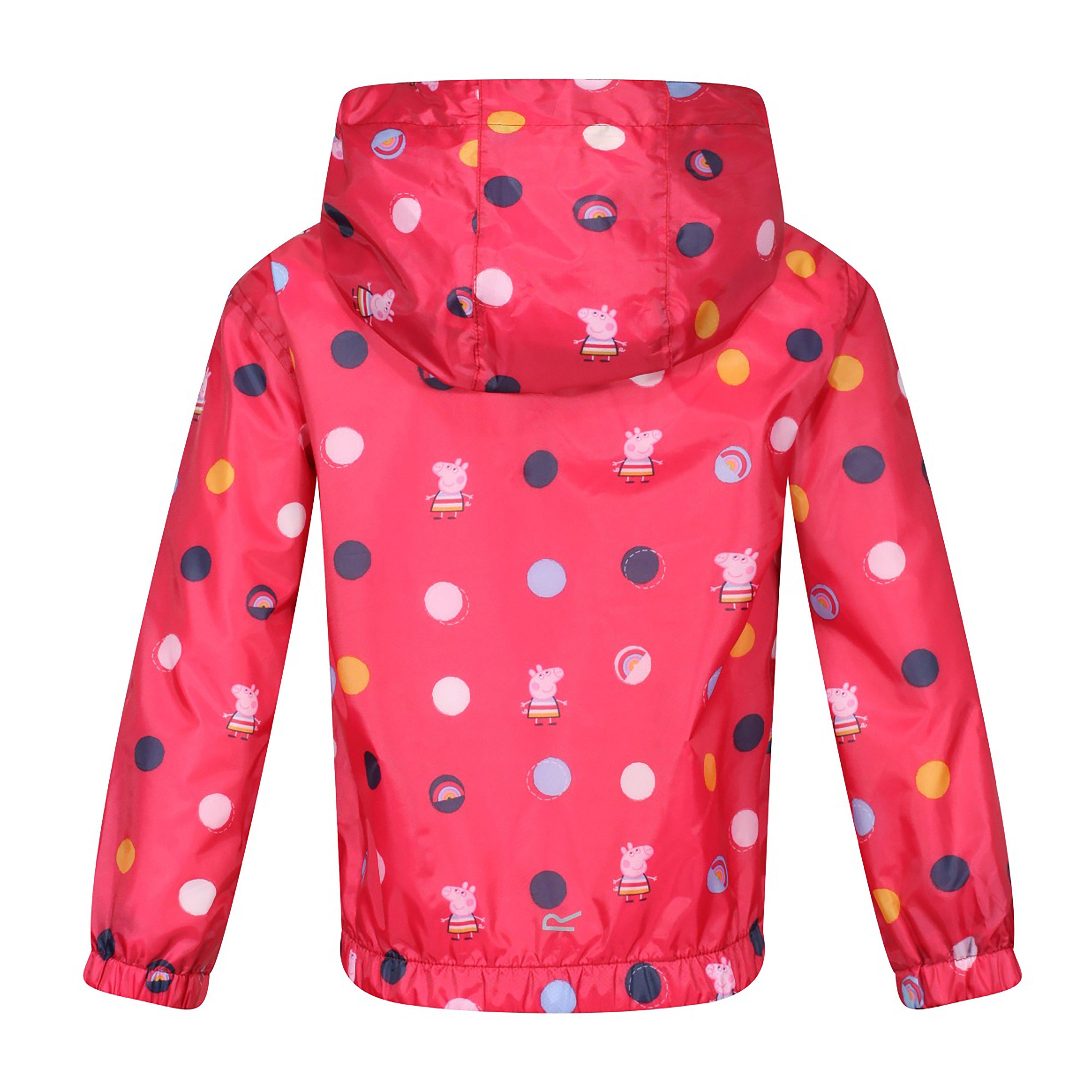 Kids Muddy Puddle Jacket Bright Blush Polka Dot