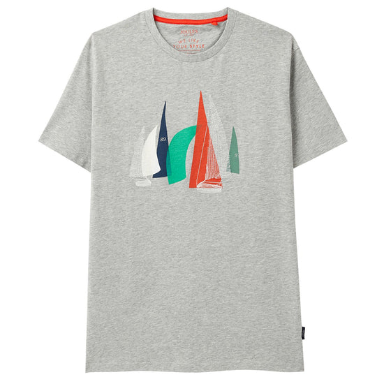 Mens Flynn Tee Grey Marl