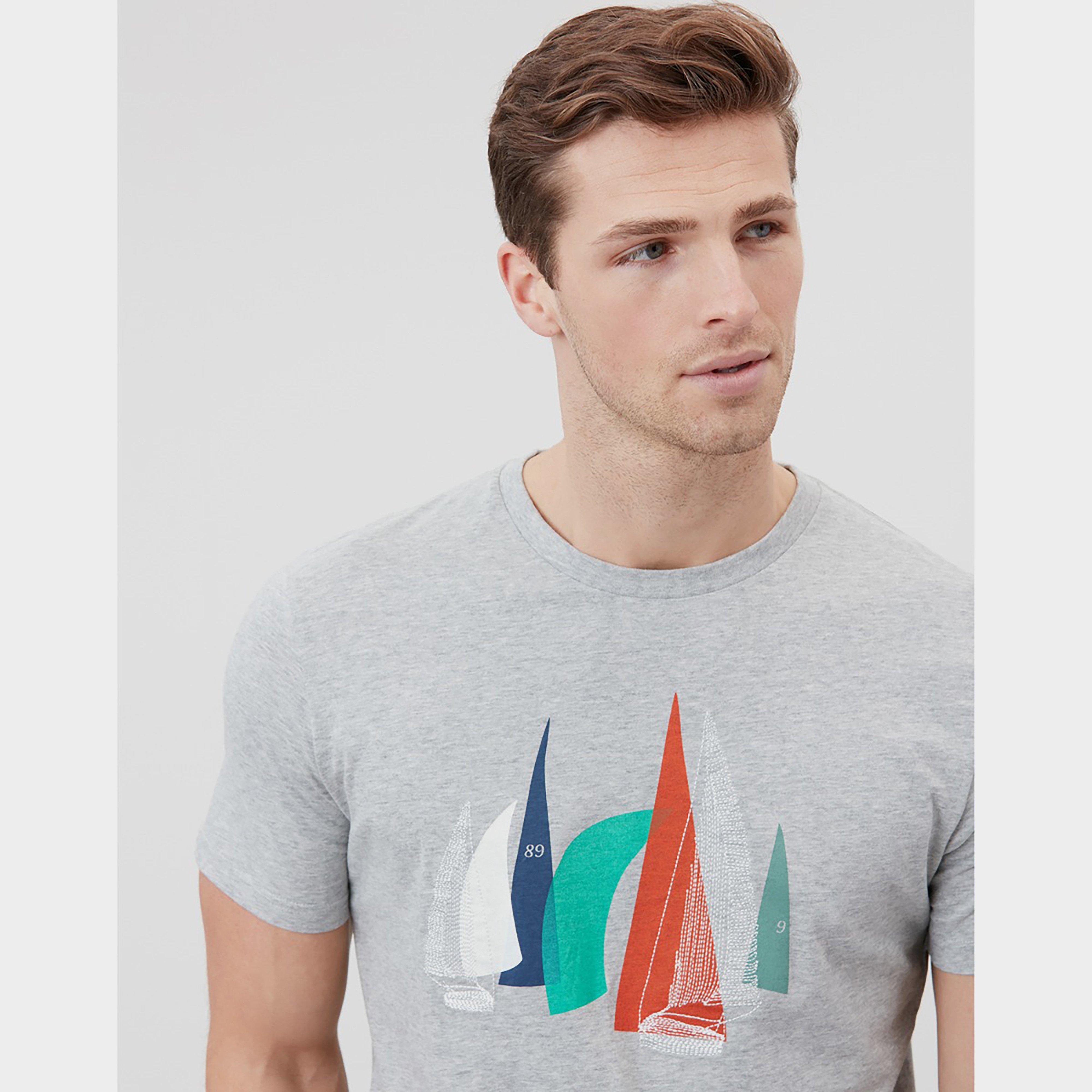 Mens Flynn Tee Grey Marl