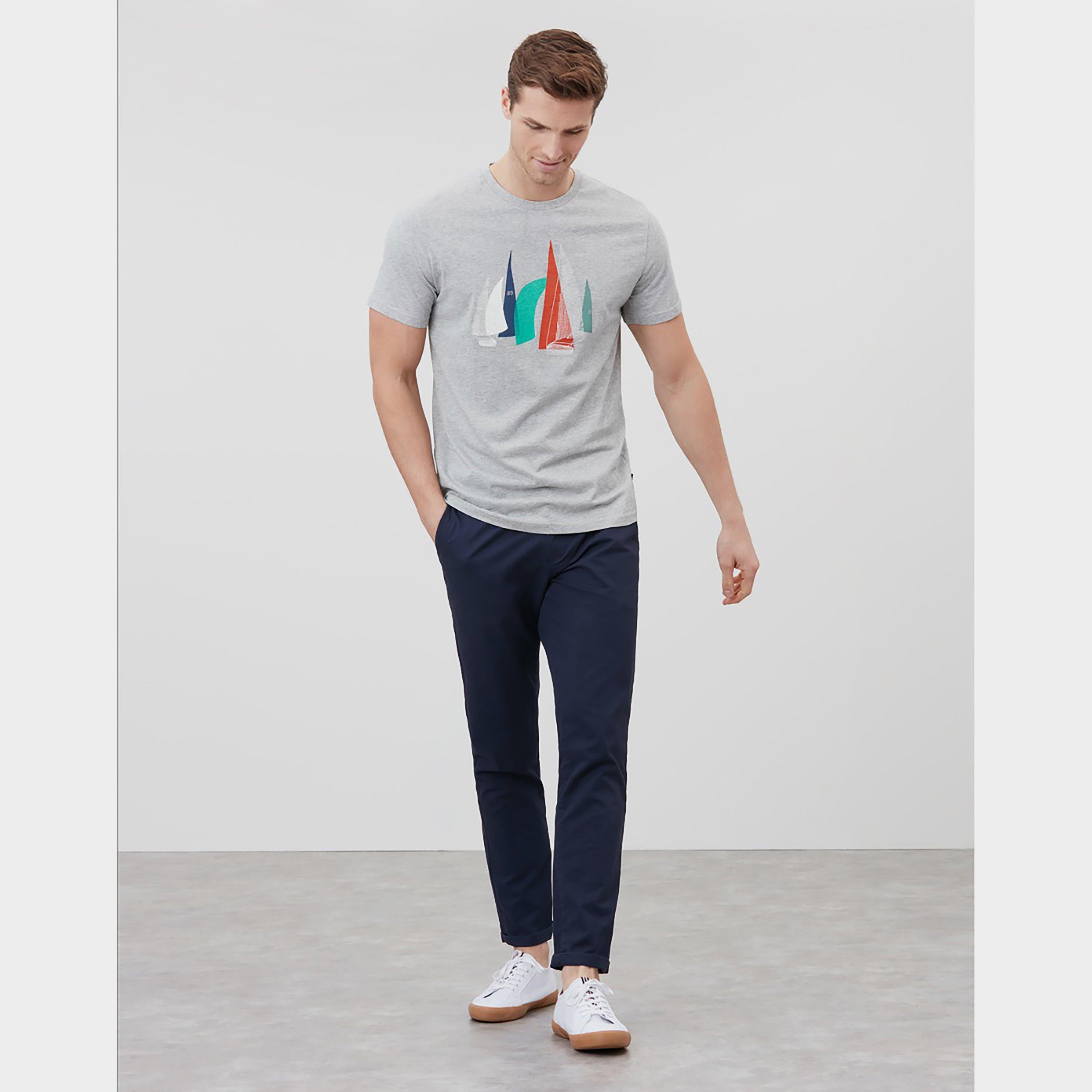 Mens Flynn Tee Grey Marl