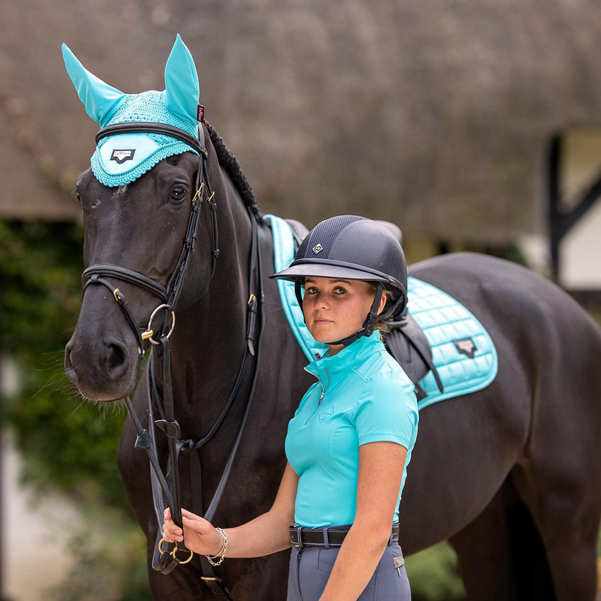 Loire Satin Fly Hood Azure