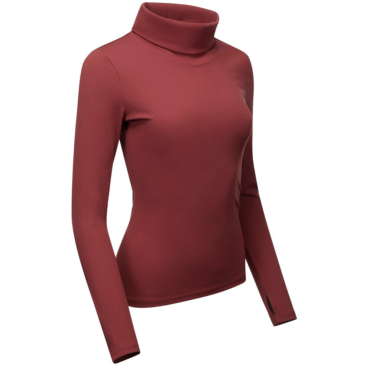 Womens Liberte Roll Neck Base Layer Rioja