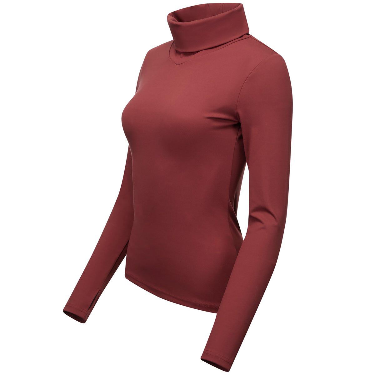 Womens Liberte Roll Neck Base Layer Rioja