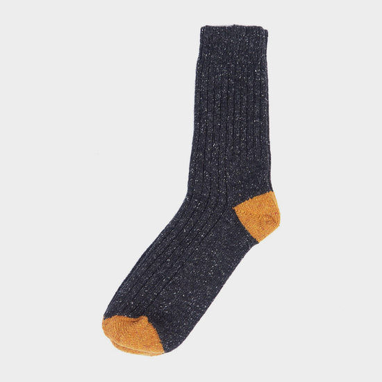 Mens Houghton Socks Charcoal/Ochre