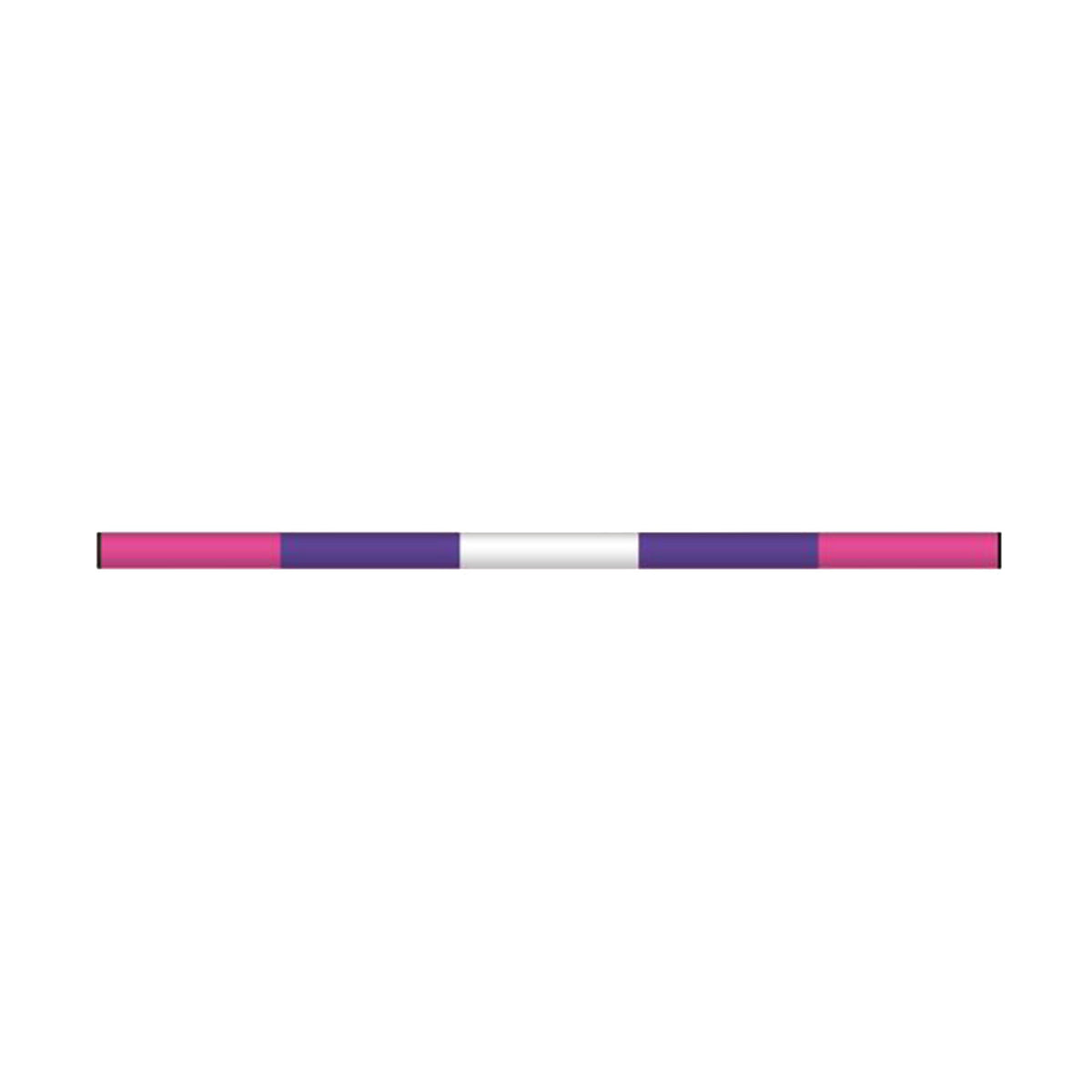Classic Show Jumps Novice 5 Band Jump Pole Purple/Pink/White