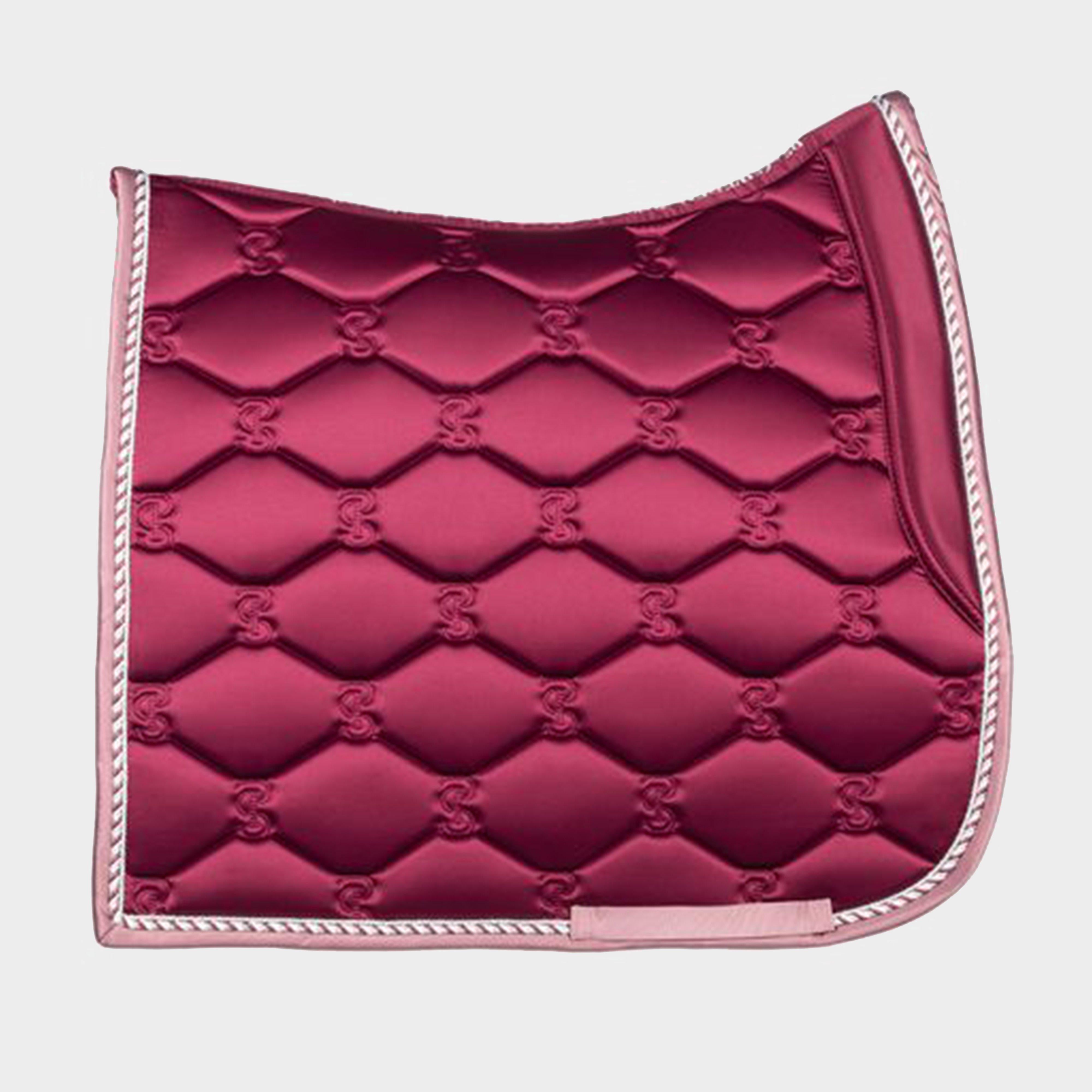 Signature Dressage Pad Wine With Night Rose Binding