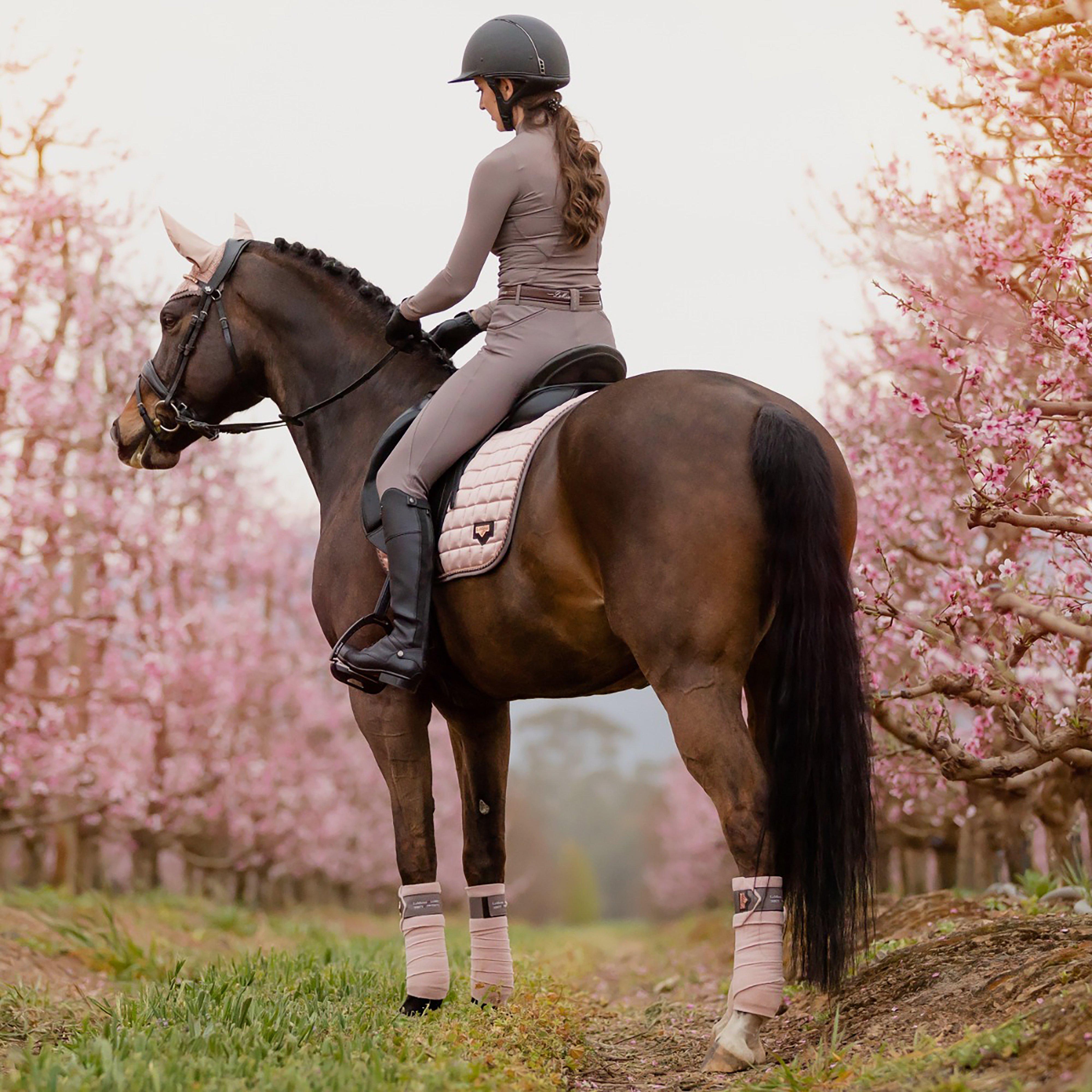 Loire Satin Dressage Saddle Pad Rose