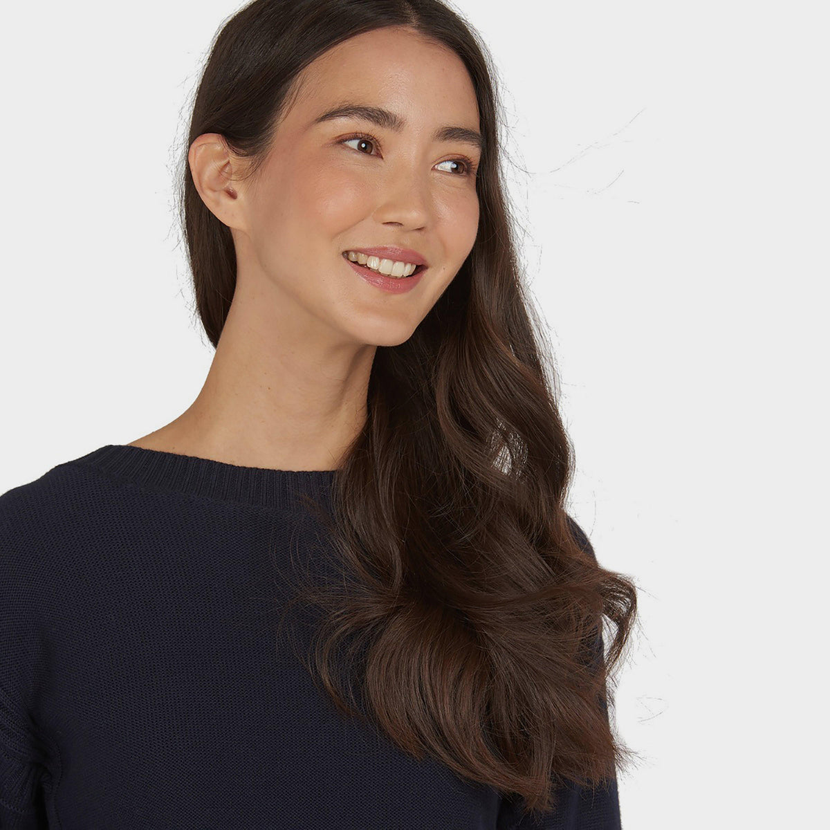 Womens Sailboat Knit Navy