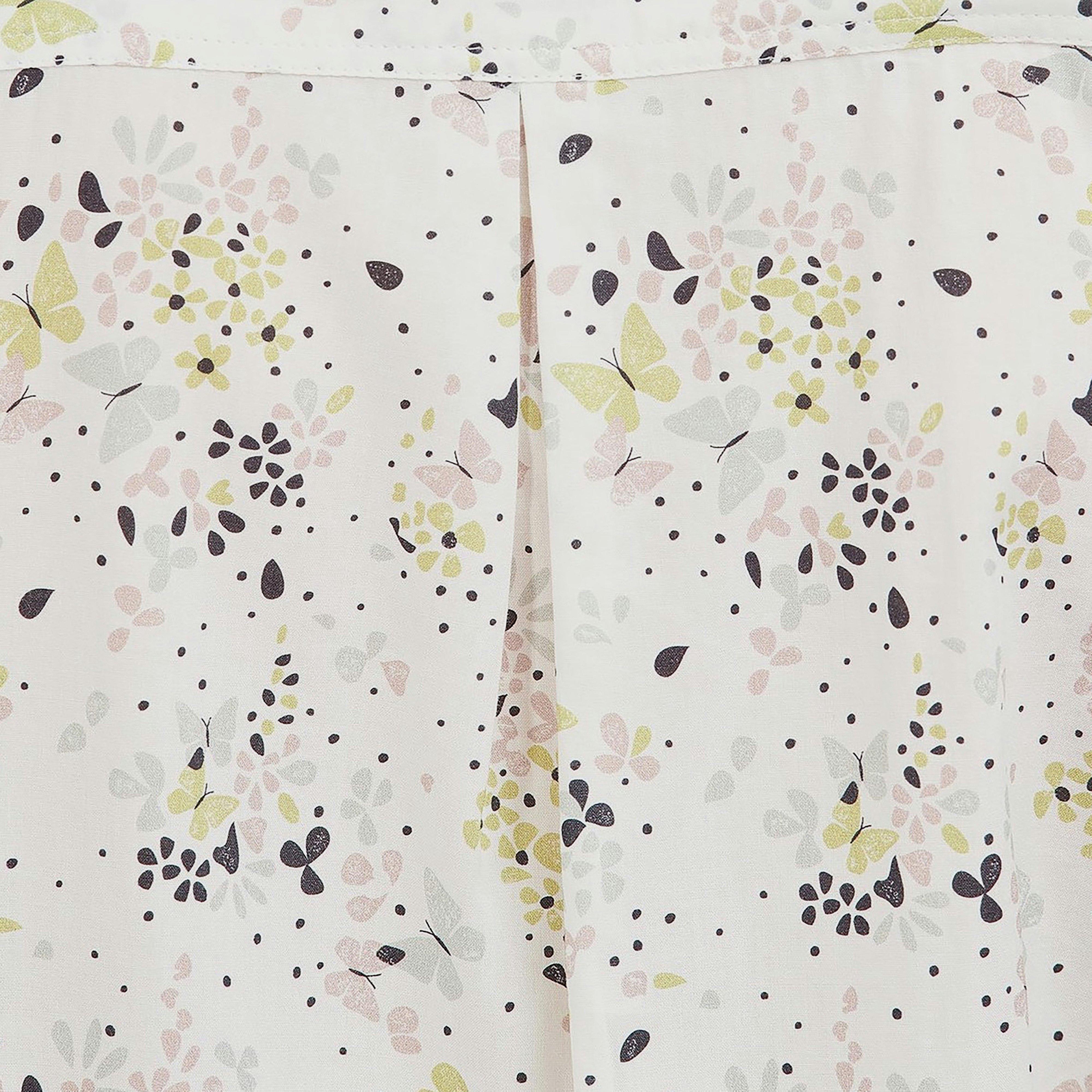 Womens Safari Shirt Off White Country Print