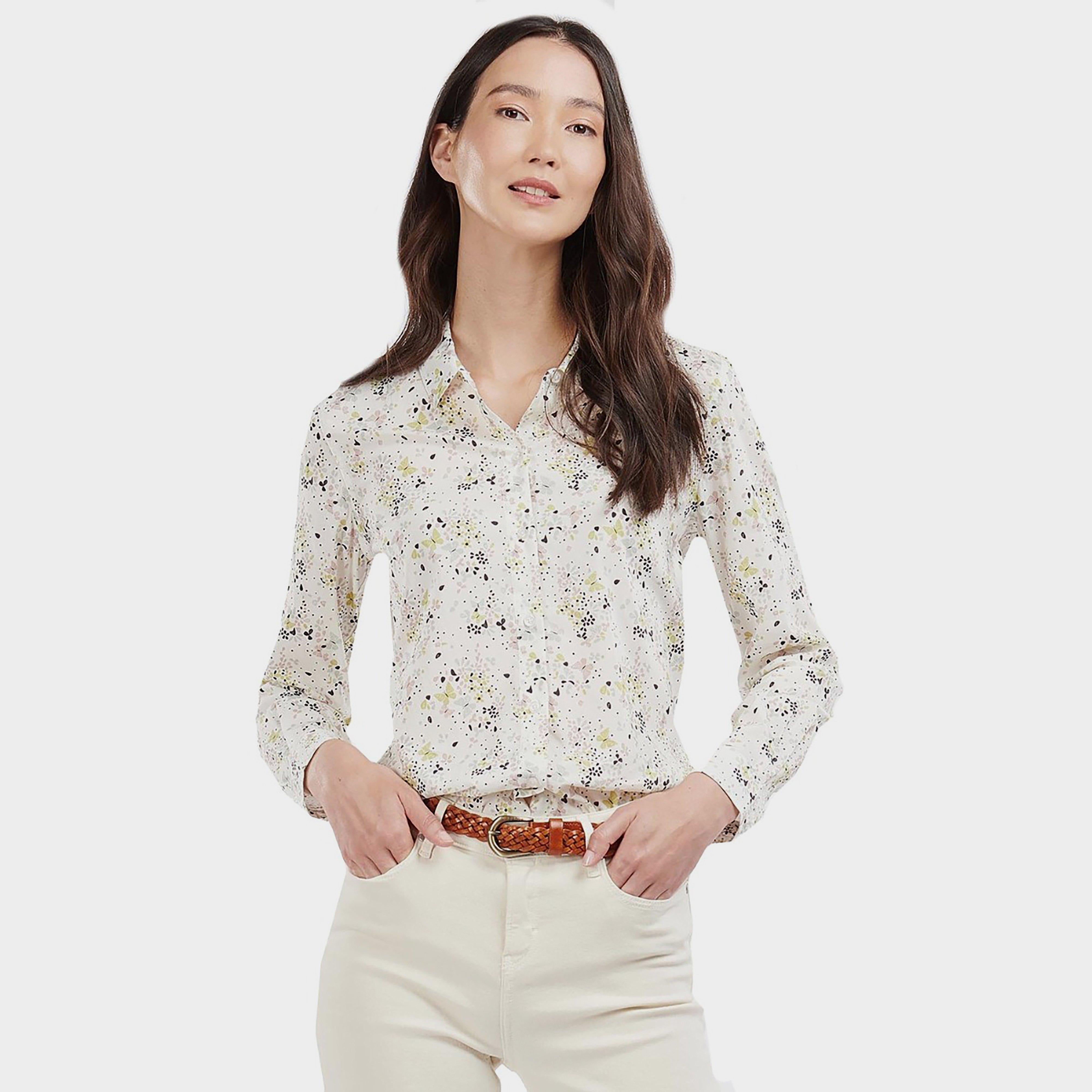 Womens Safari Shirt Off White Country Print