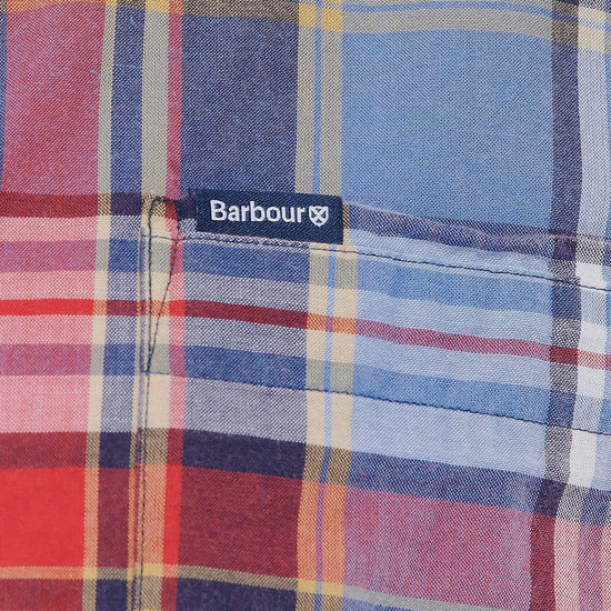 Mens Abney Short Sleeved Tailored Shirt Mid Blue