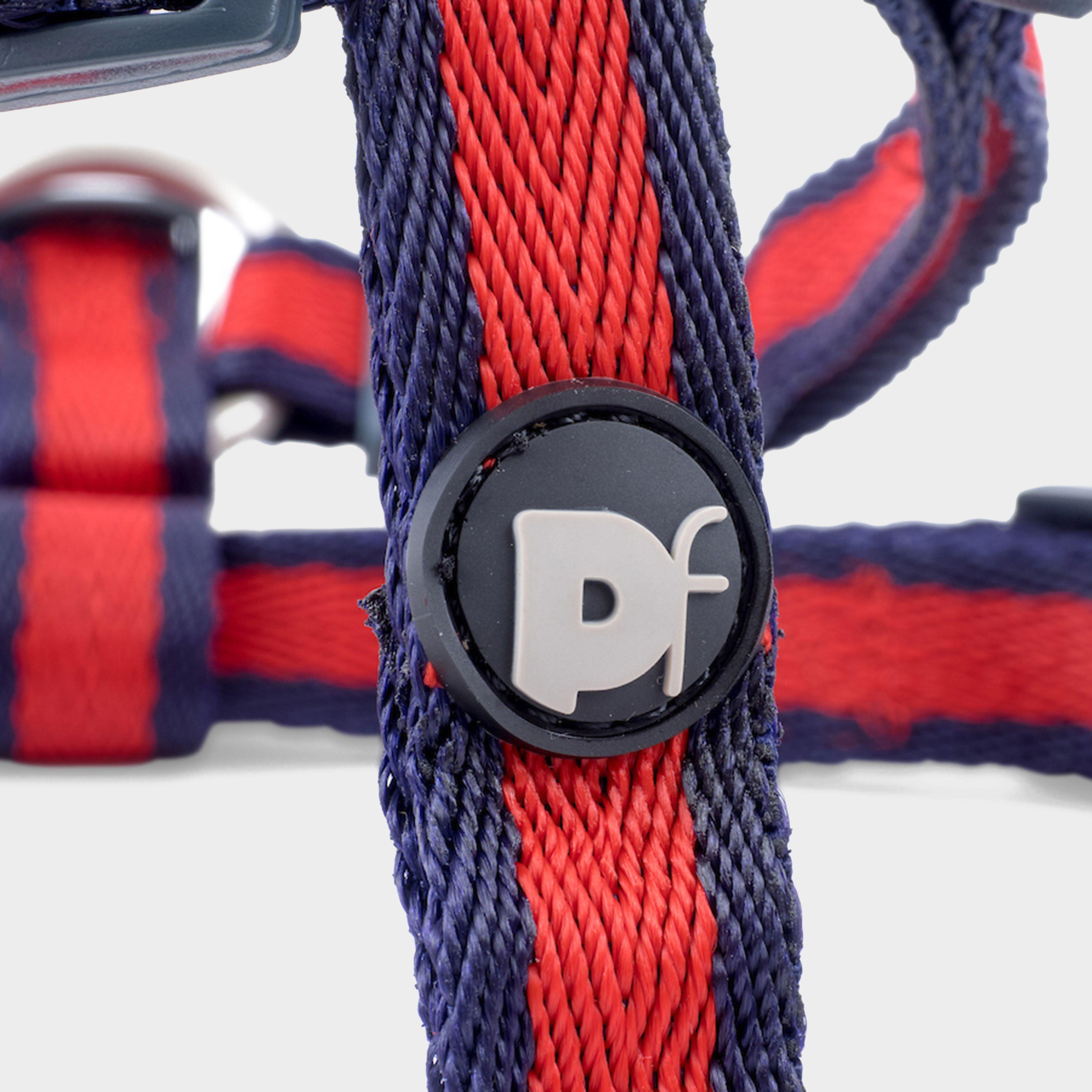 Scarlet Stripe Dog Harness Red/Navy