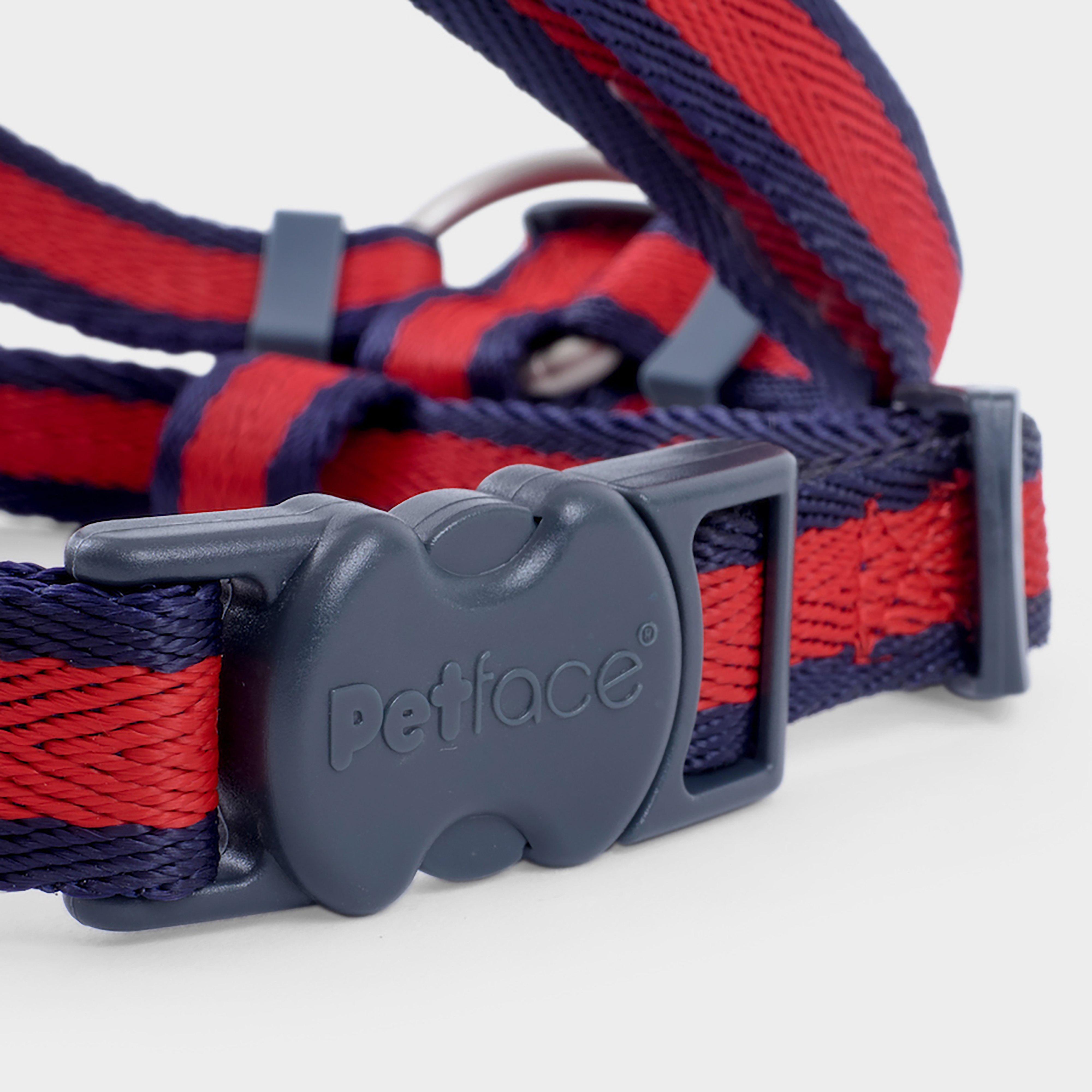 Scarlet Stripe Dog Harness Red/Navy