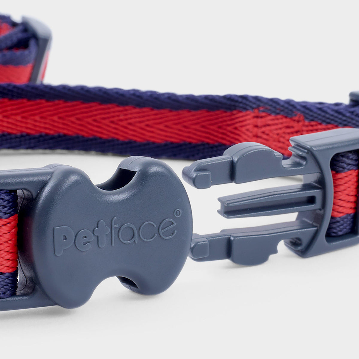 Scarlet Stripe Dog Harness Red/Navy