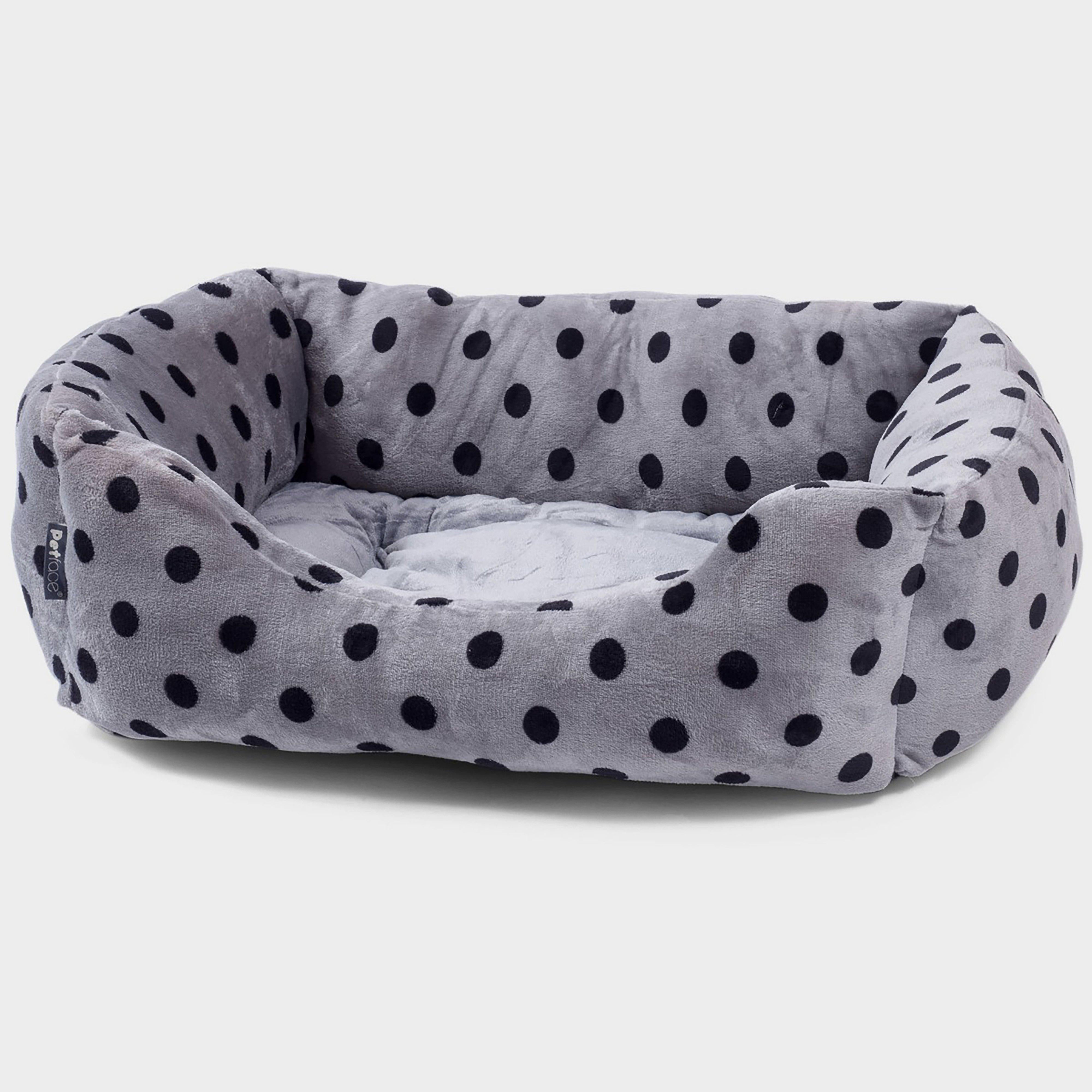 Plush Square Bed Grey