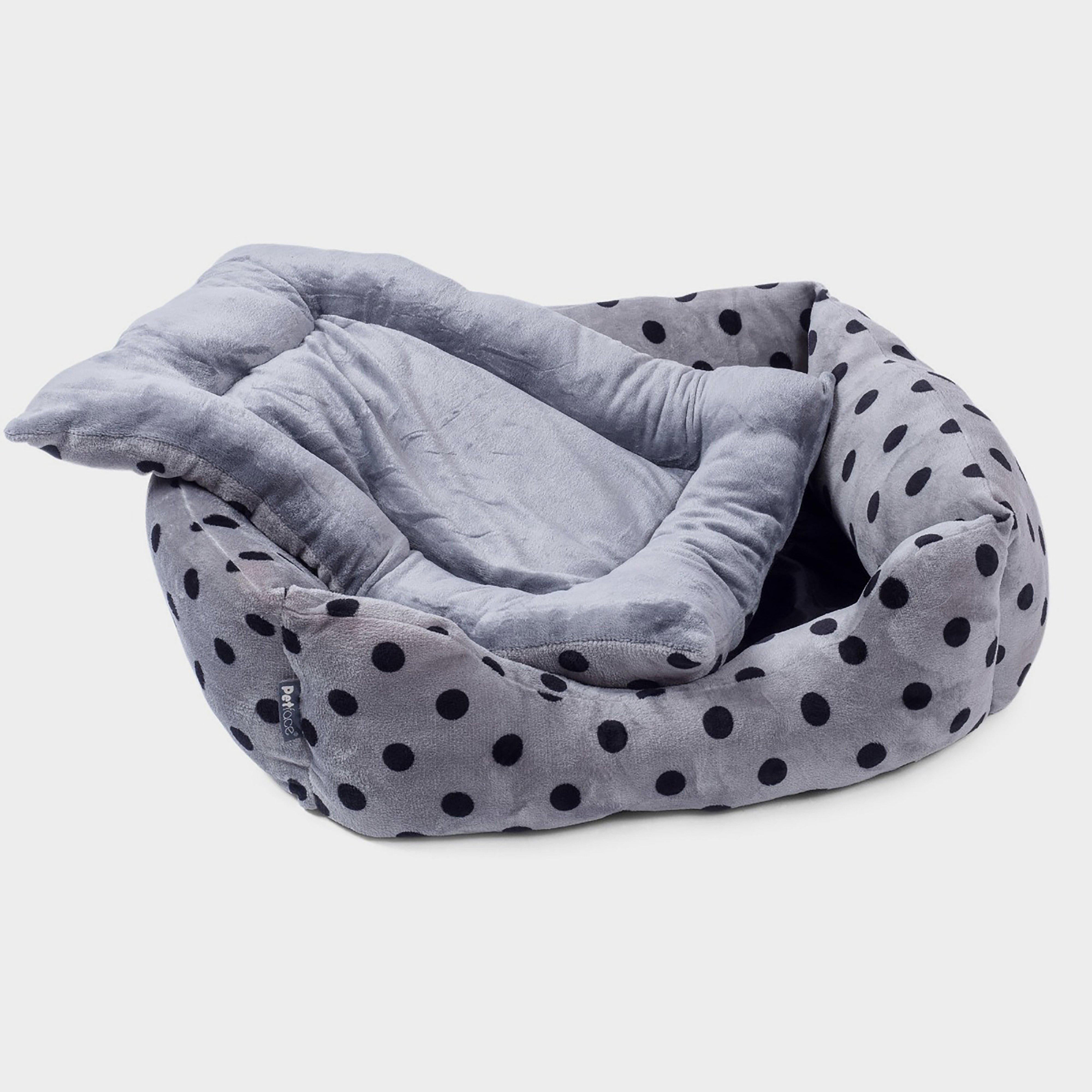 Plush Square Bed Grey