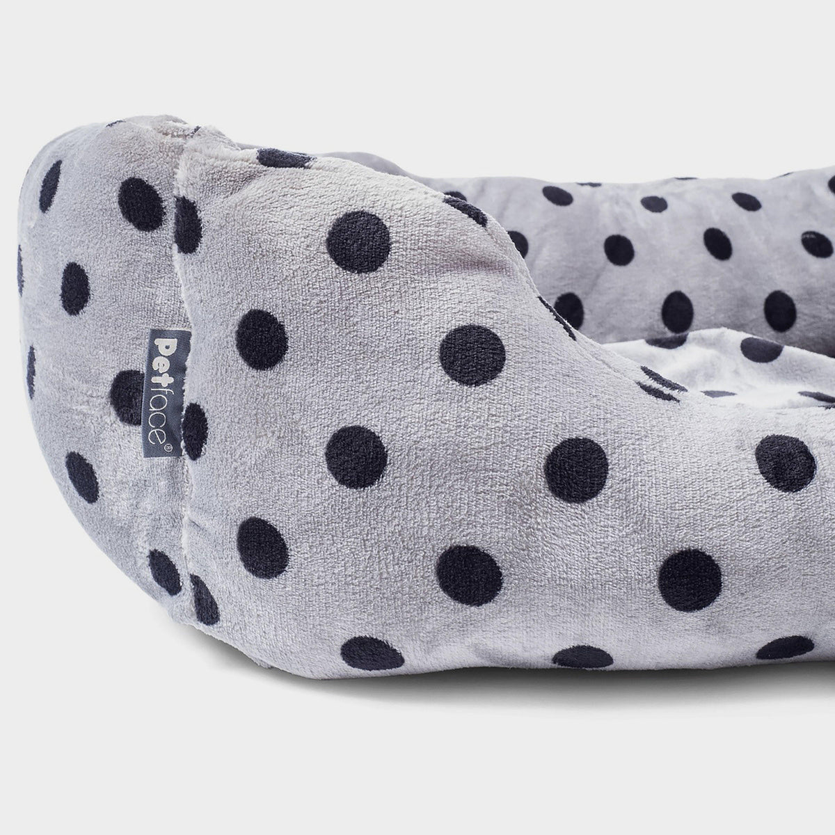 Plush Square Bed Grey