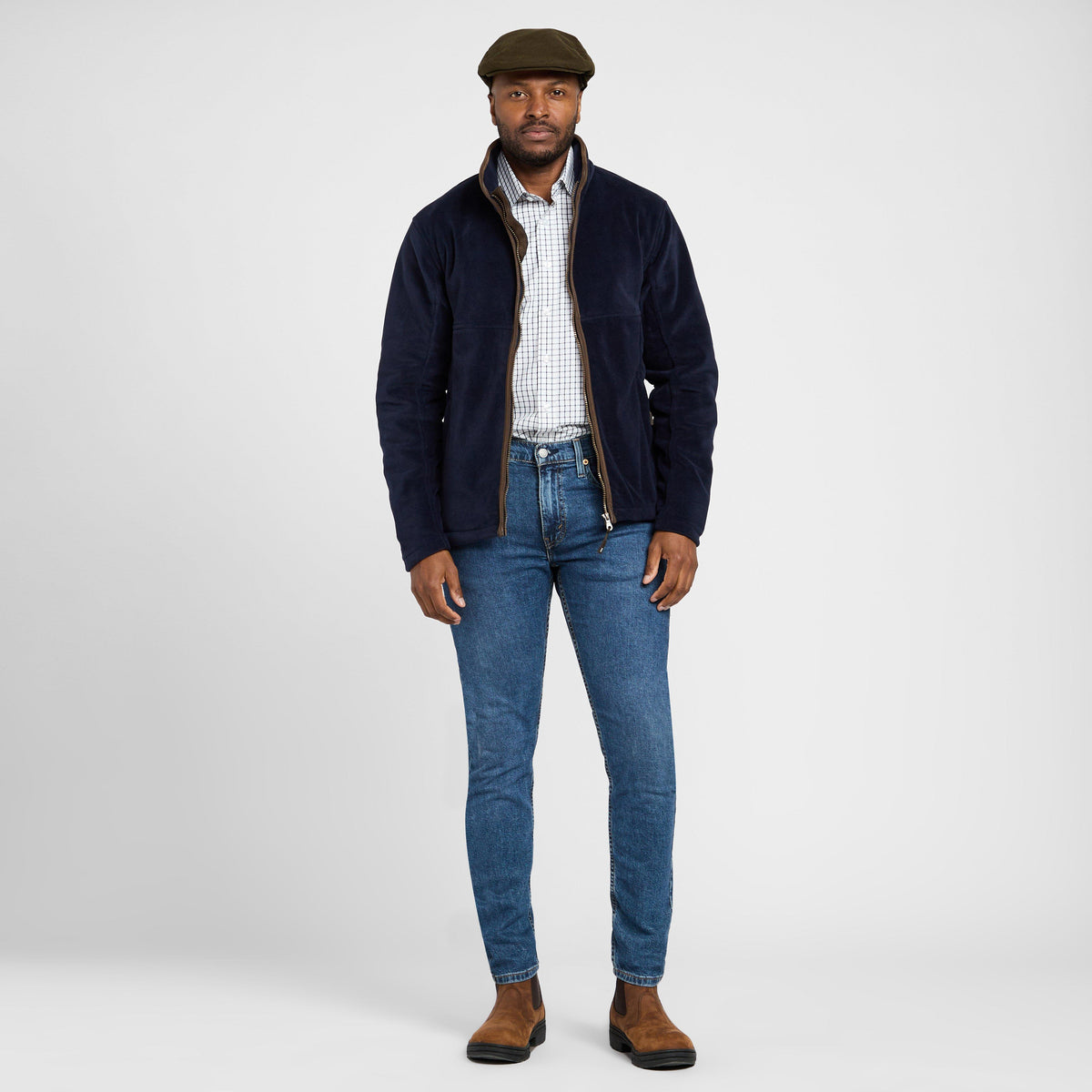 Mens Stenton Technical Fleece Jacket Midnight Navy