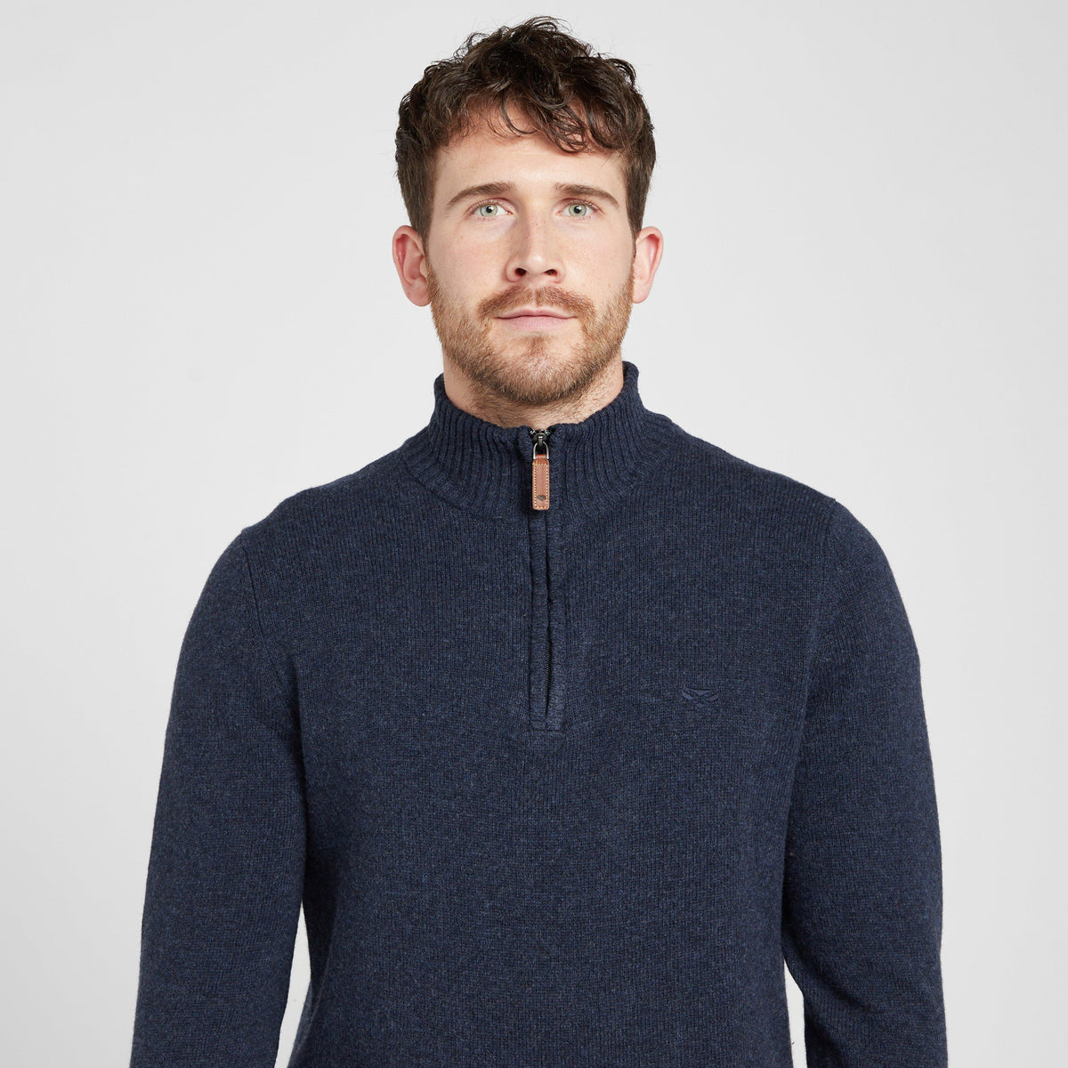 Mens Lothian 1/4 Zip Pullover Indigo