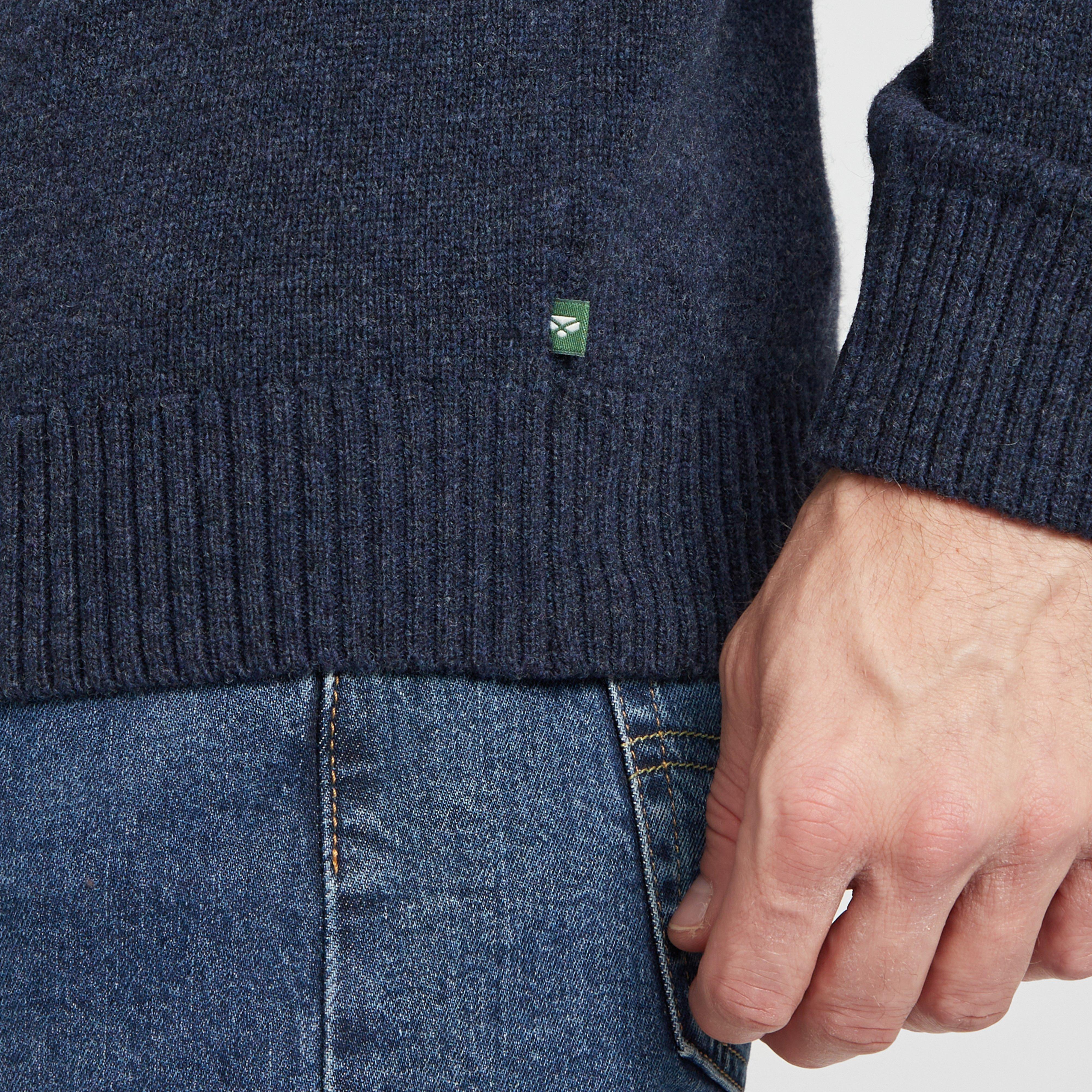 Mens Lothian 1/4 Zip Pullover Indigo