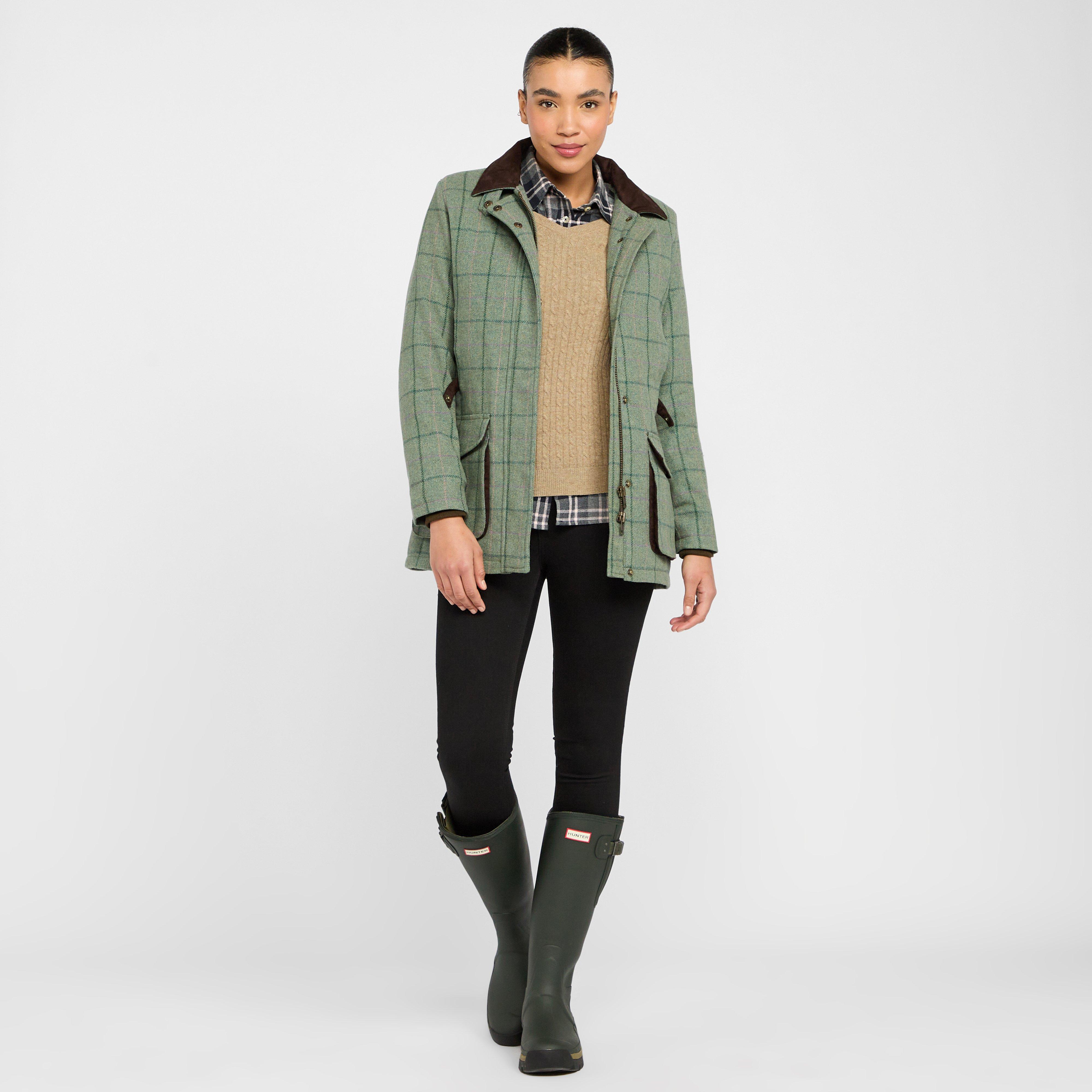 Womens Roslin Technical Tweed Field Coat Spring Bracken