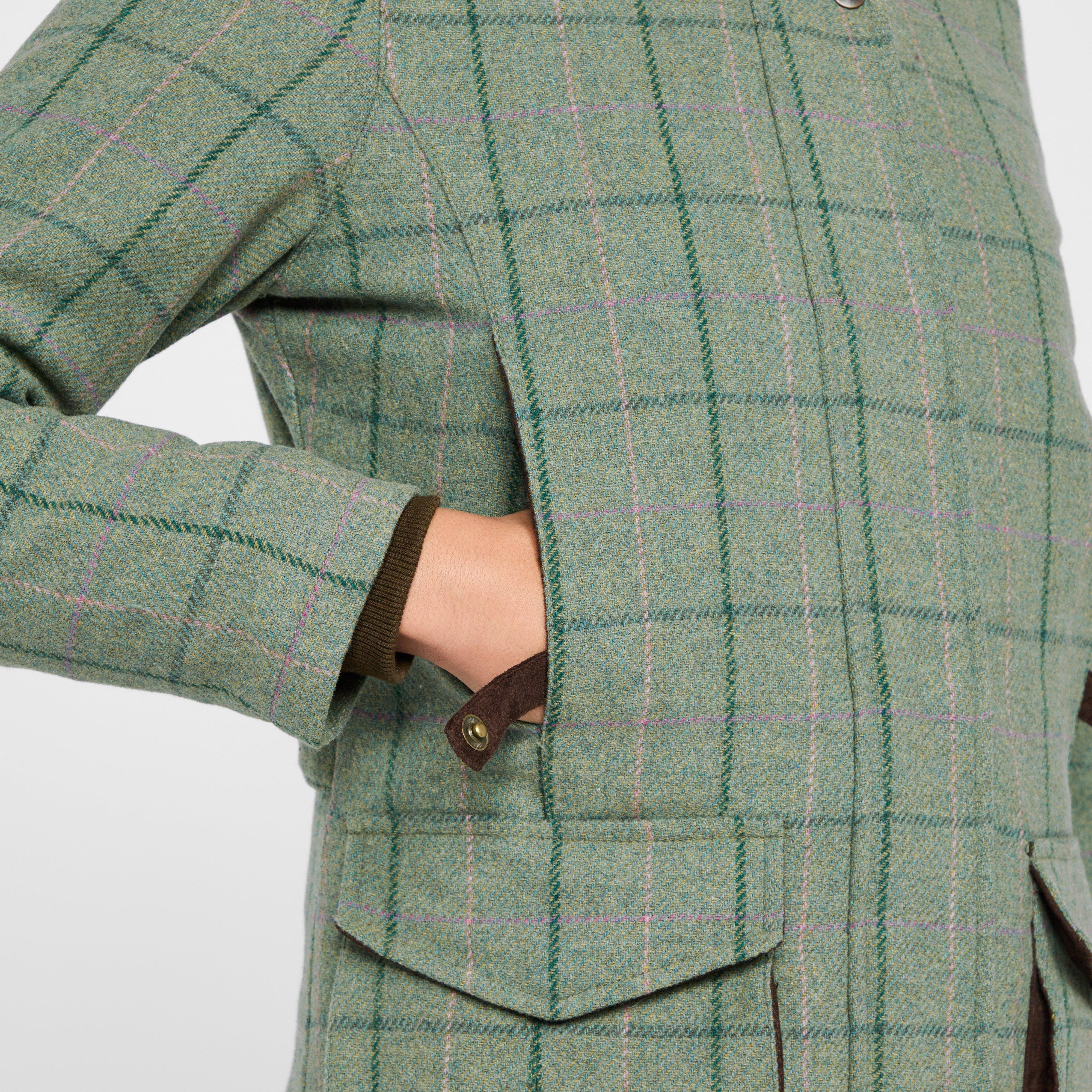 Womens Roslin Technical Tweed Field Coat Spring Bracken