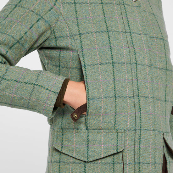 Womens Roslin Technical Tweed Field Coat Spring Bracken