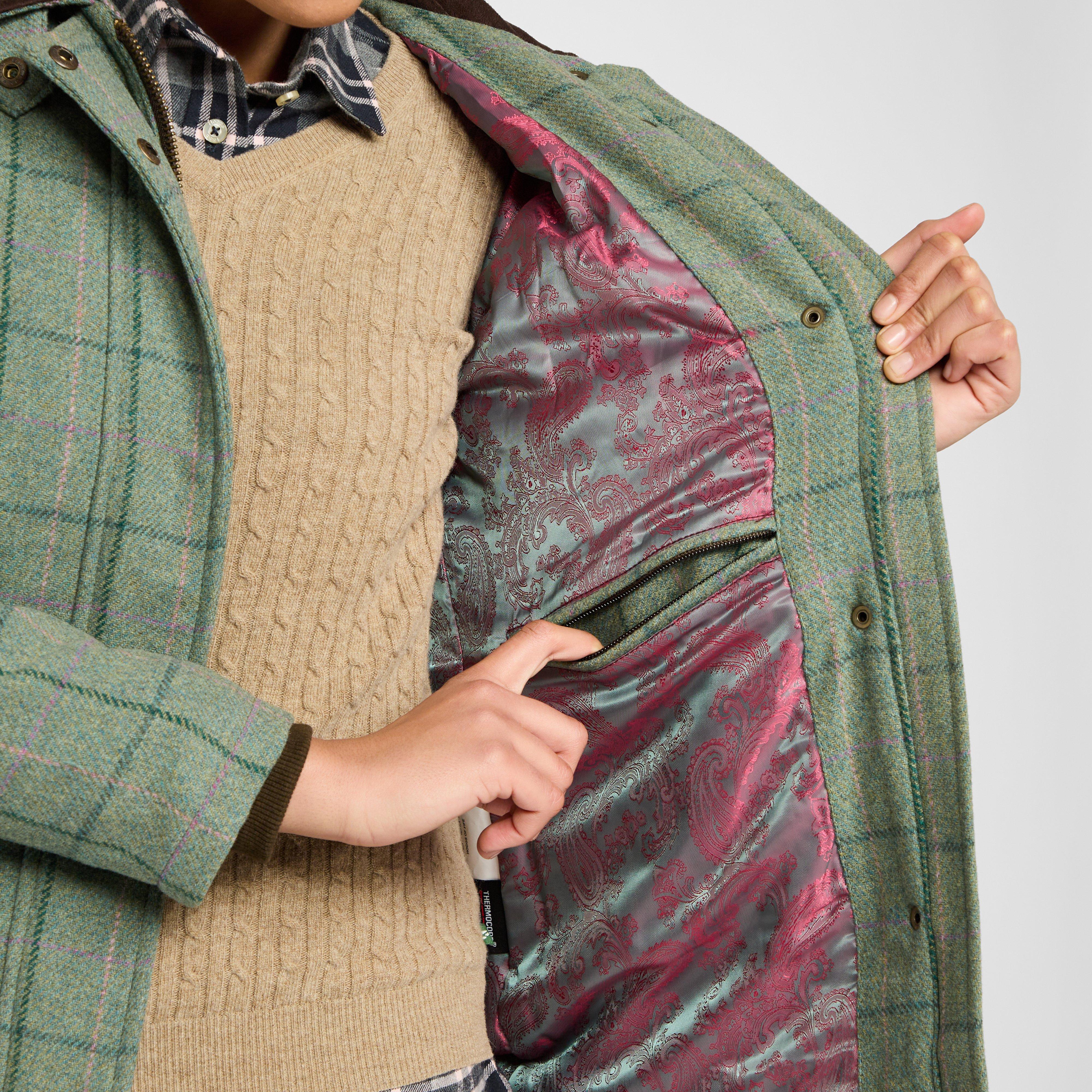 Womens Roslin Technical Tweed Field Coat Spring Bracken