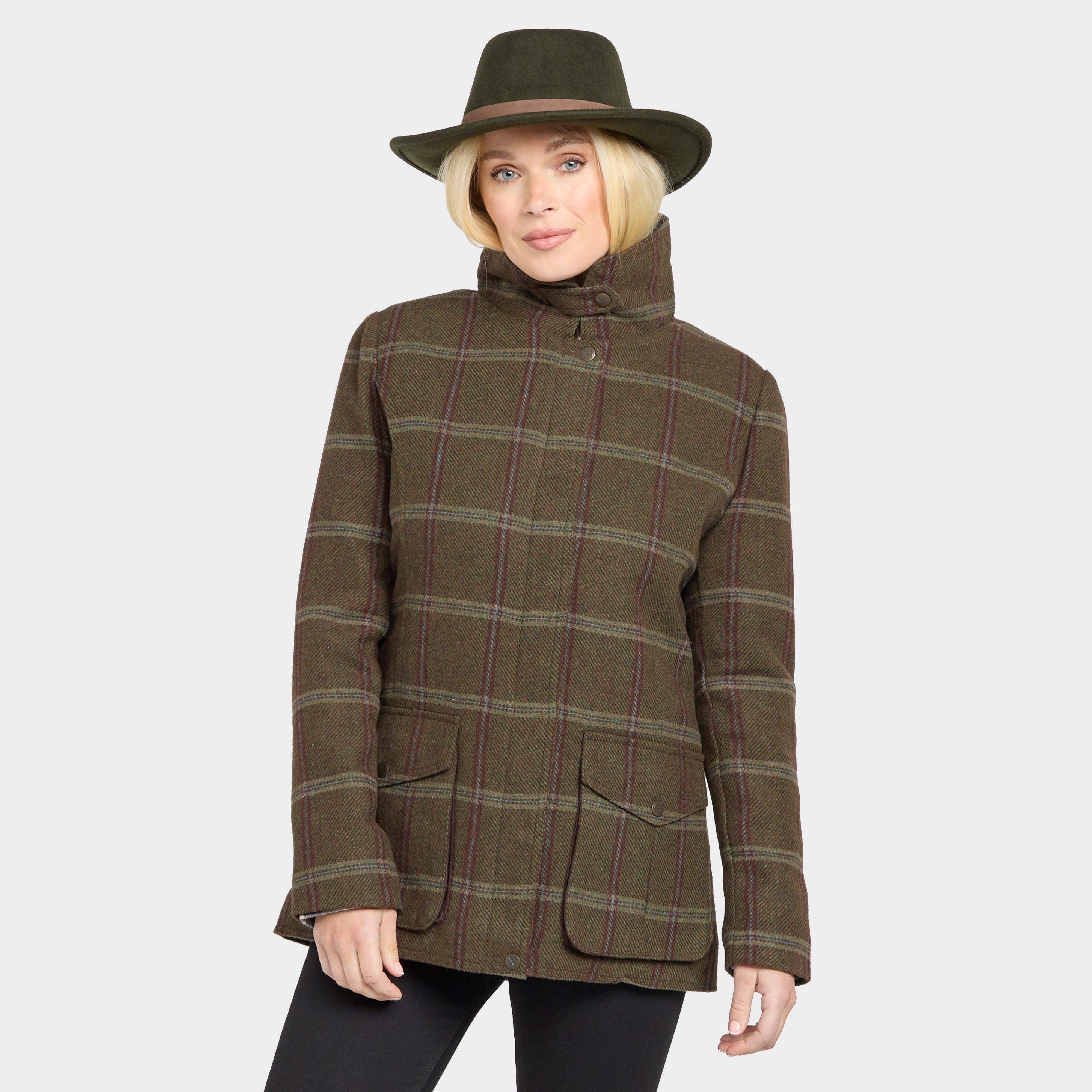 Womens Musselburgh Tweed Field Coat Bracken Tweed