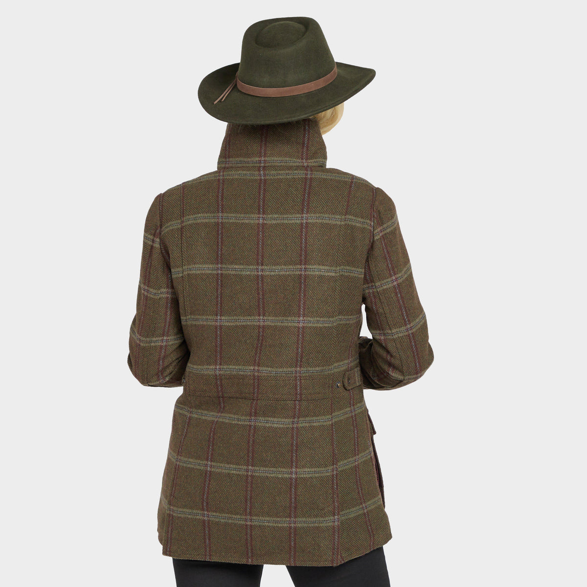 Womens Musselburgh Tweed Field Coat Bracken Tweed
