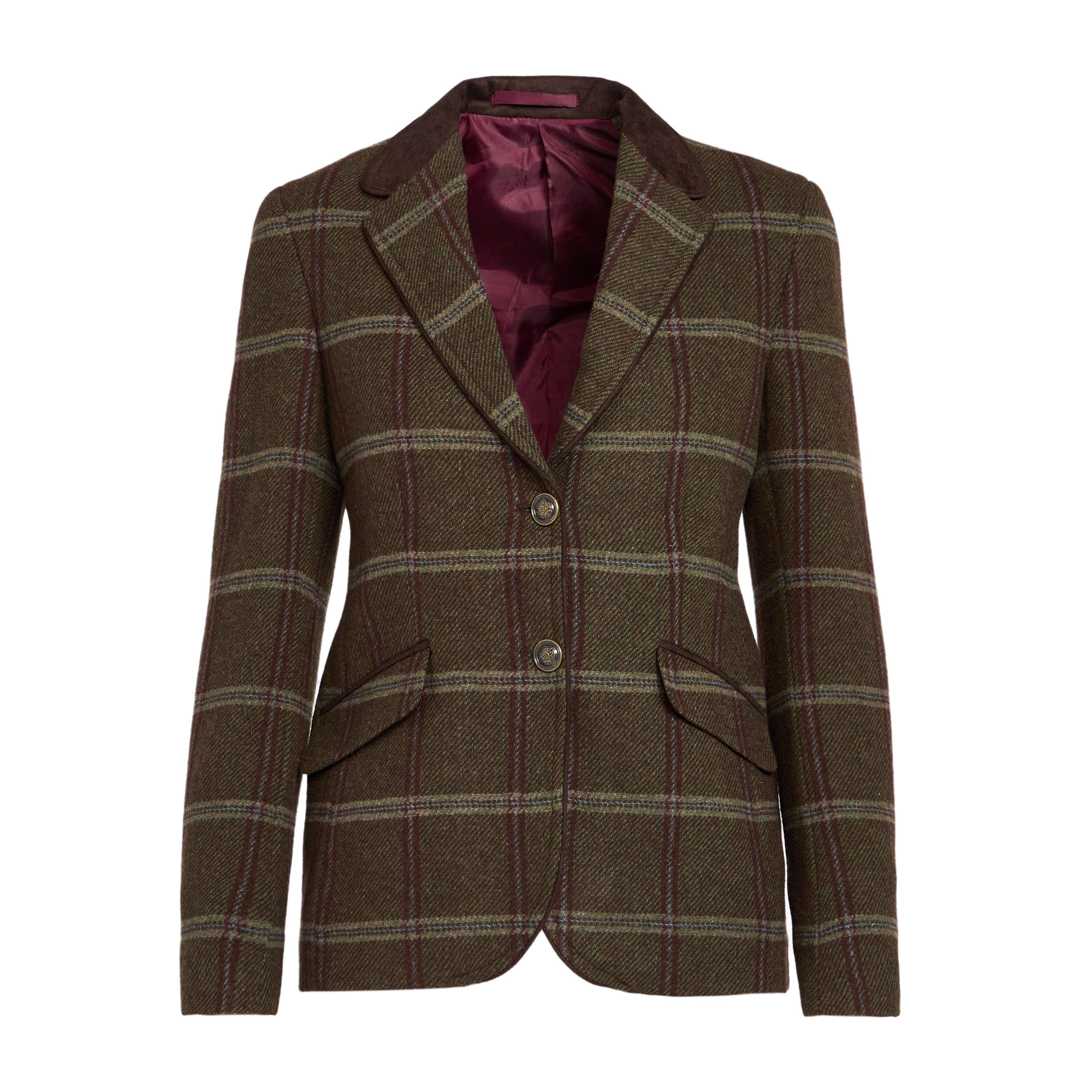 Womens Musselburgh Tweed Hacking Jacket Bracken Tweed
