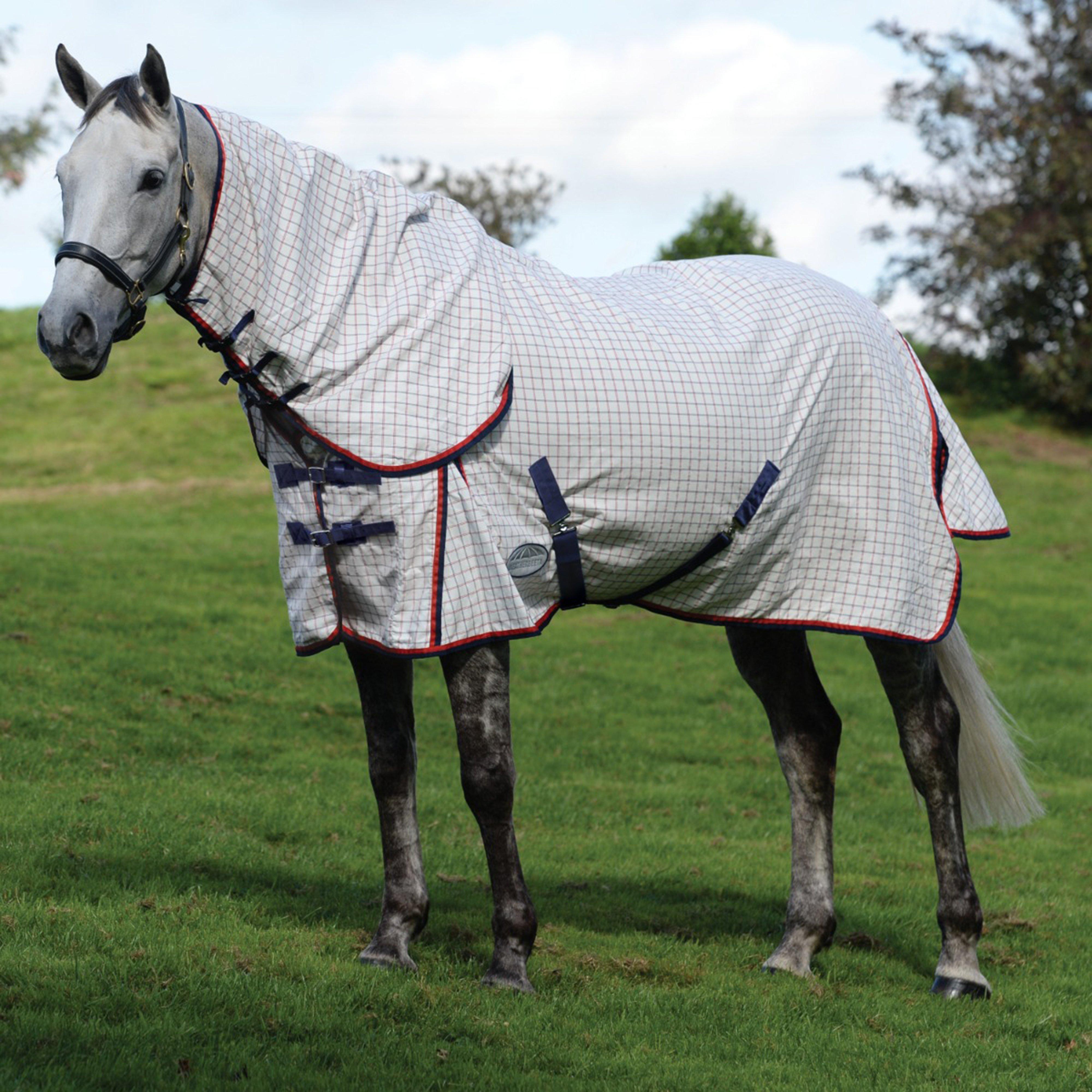 Summer Sheet Lite III Combo Neck Rug White/Navy/Red