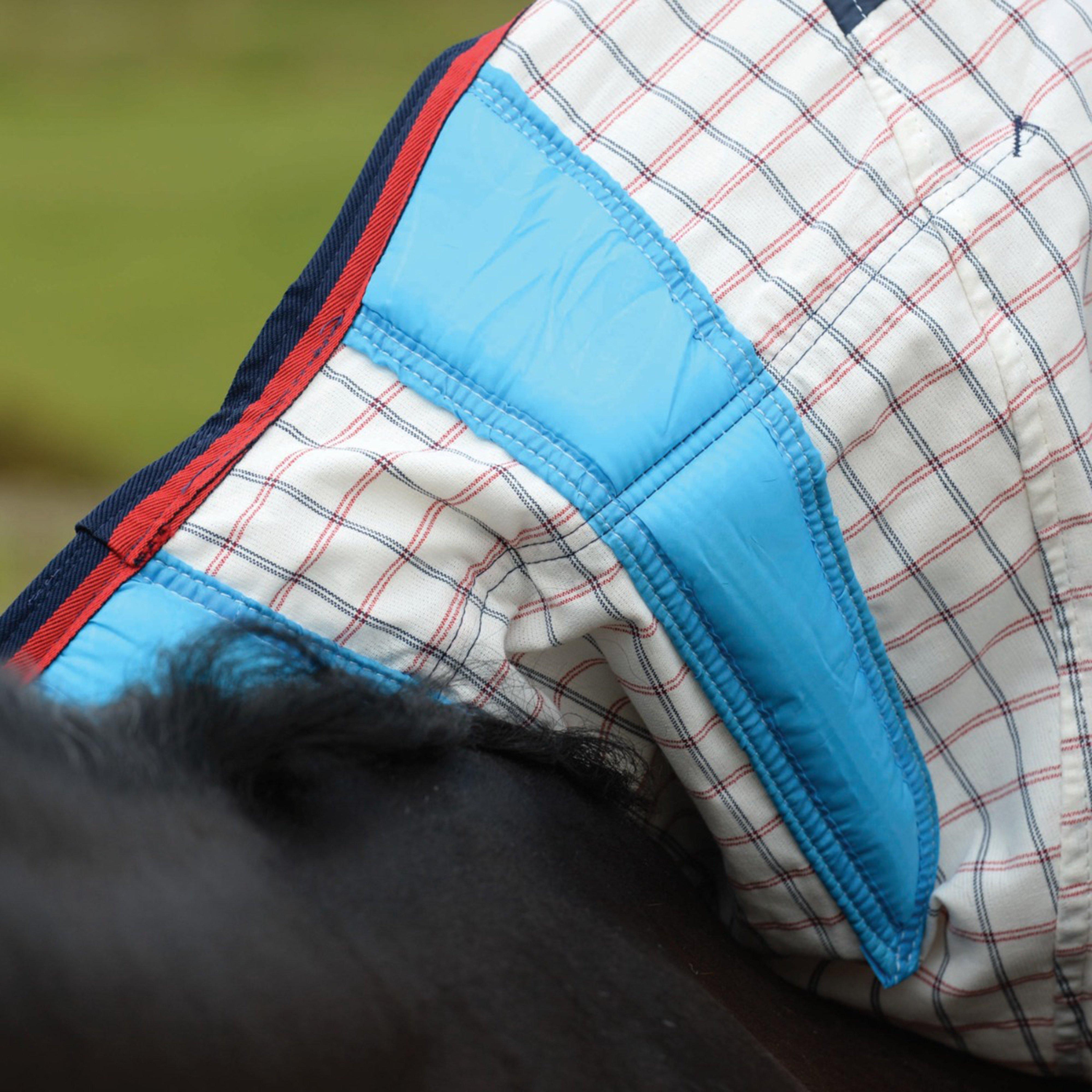 Summer Sheet Lite III Combo Neck Rug White/Navy/Red