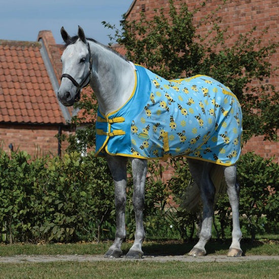 Standard Neck Fleece Cooler Bee Print