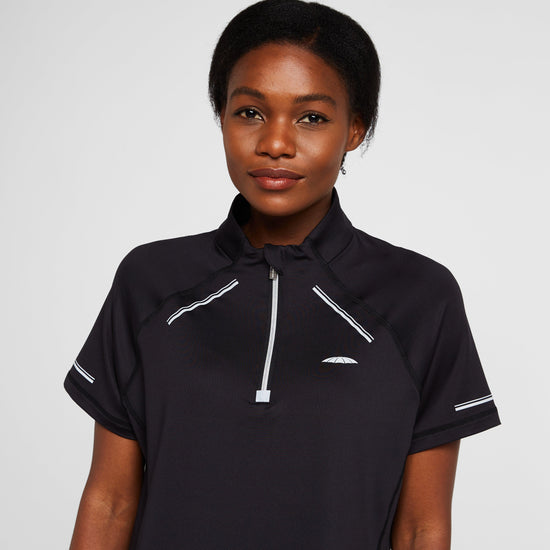 Womens Victoria Premium Short Sleeve Top Black