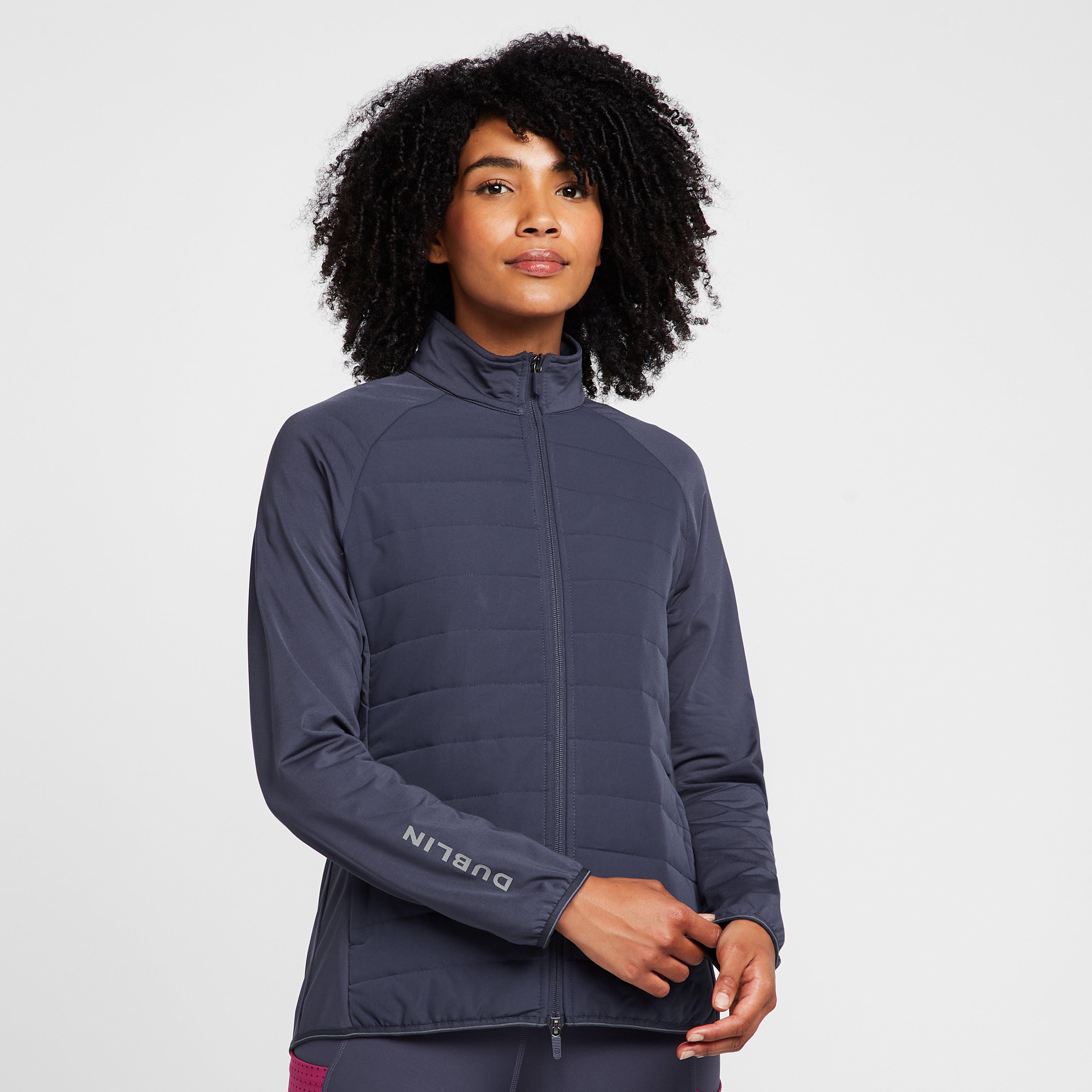 Womens Ellen Combination Puffer Jacket Blueberry/Navy