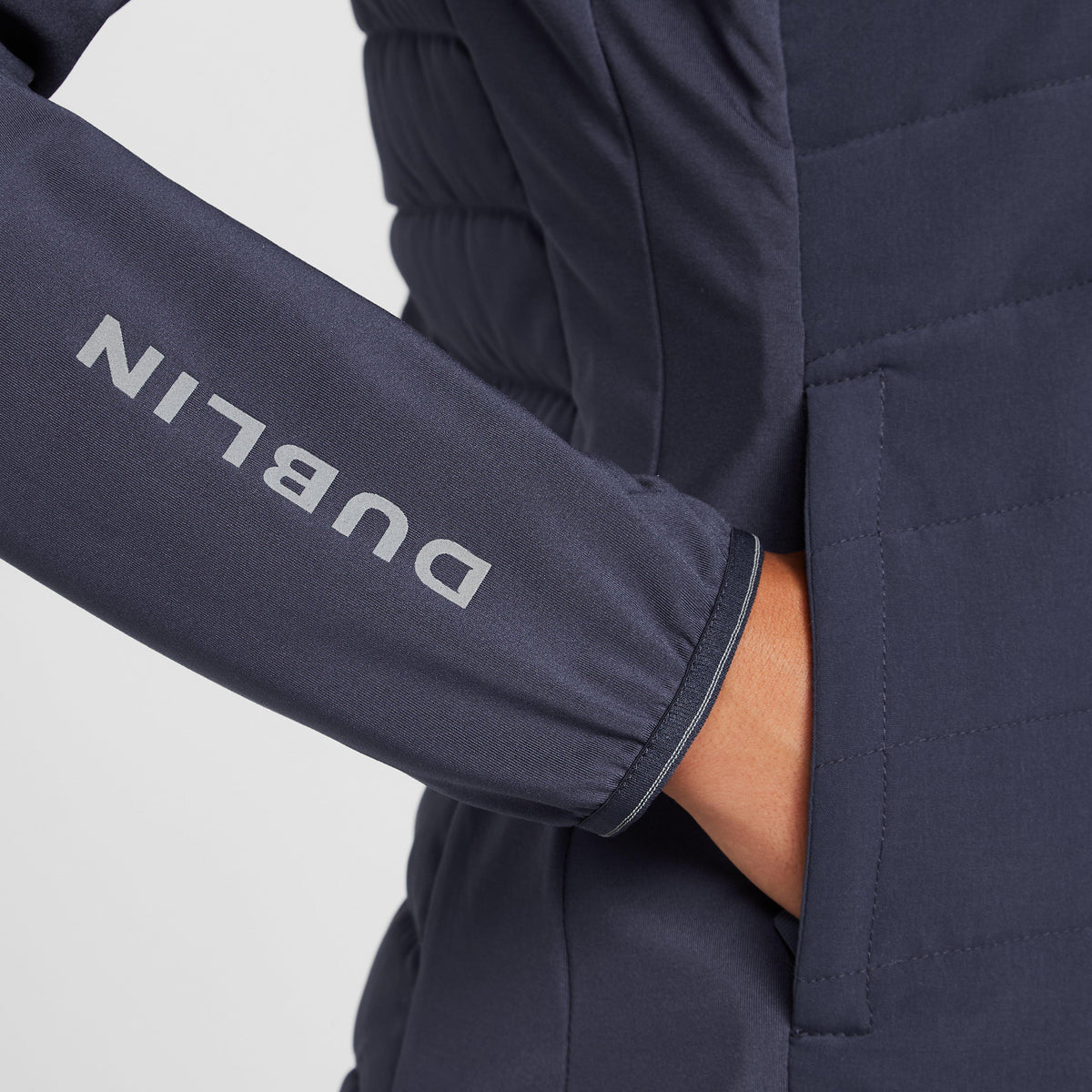 Womens Ellen Combination Puffer Jacket Blueberry/Navy