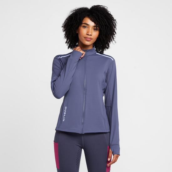 Womens Kendra Full Zip Tech Training Jacket Blueberry/Navy