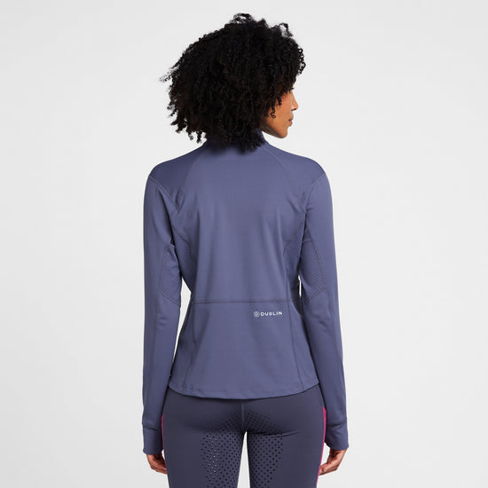 Womens Kendra Full Zip Tech Training Jacket Blueberry/Navy
