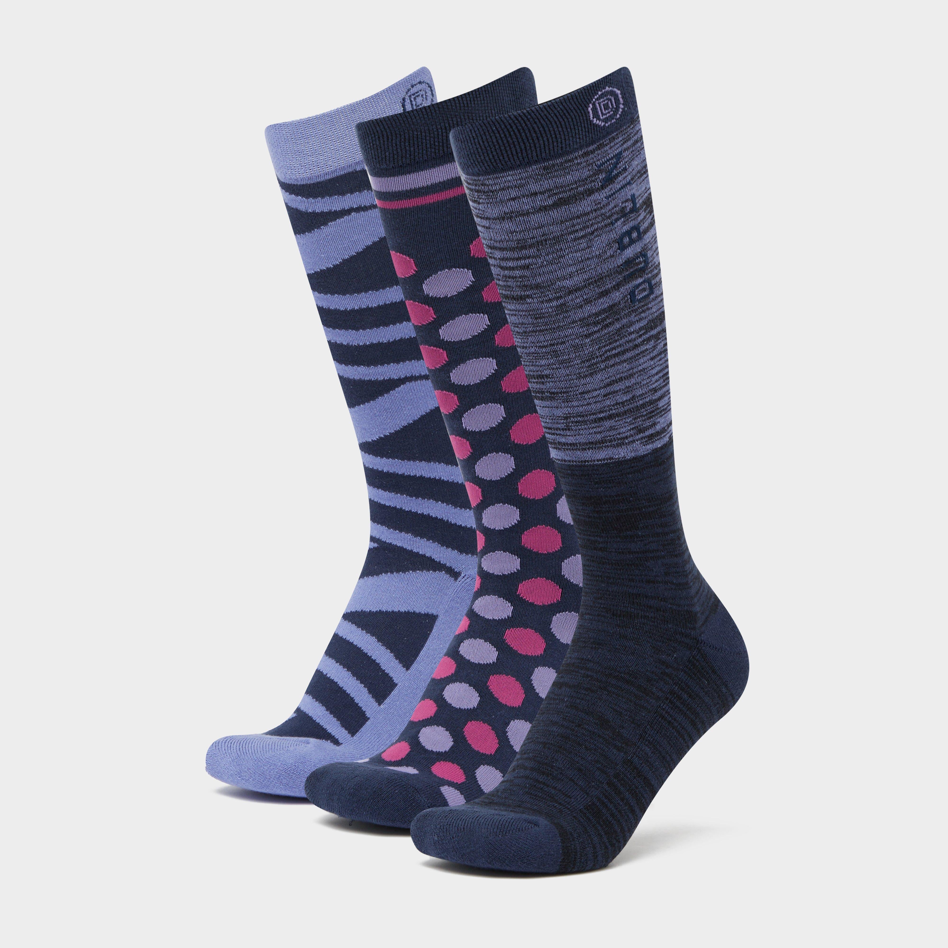 3 Pack Socks Blueberry Navy Ombre