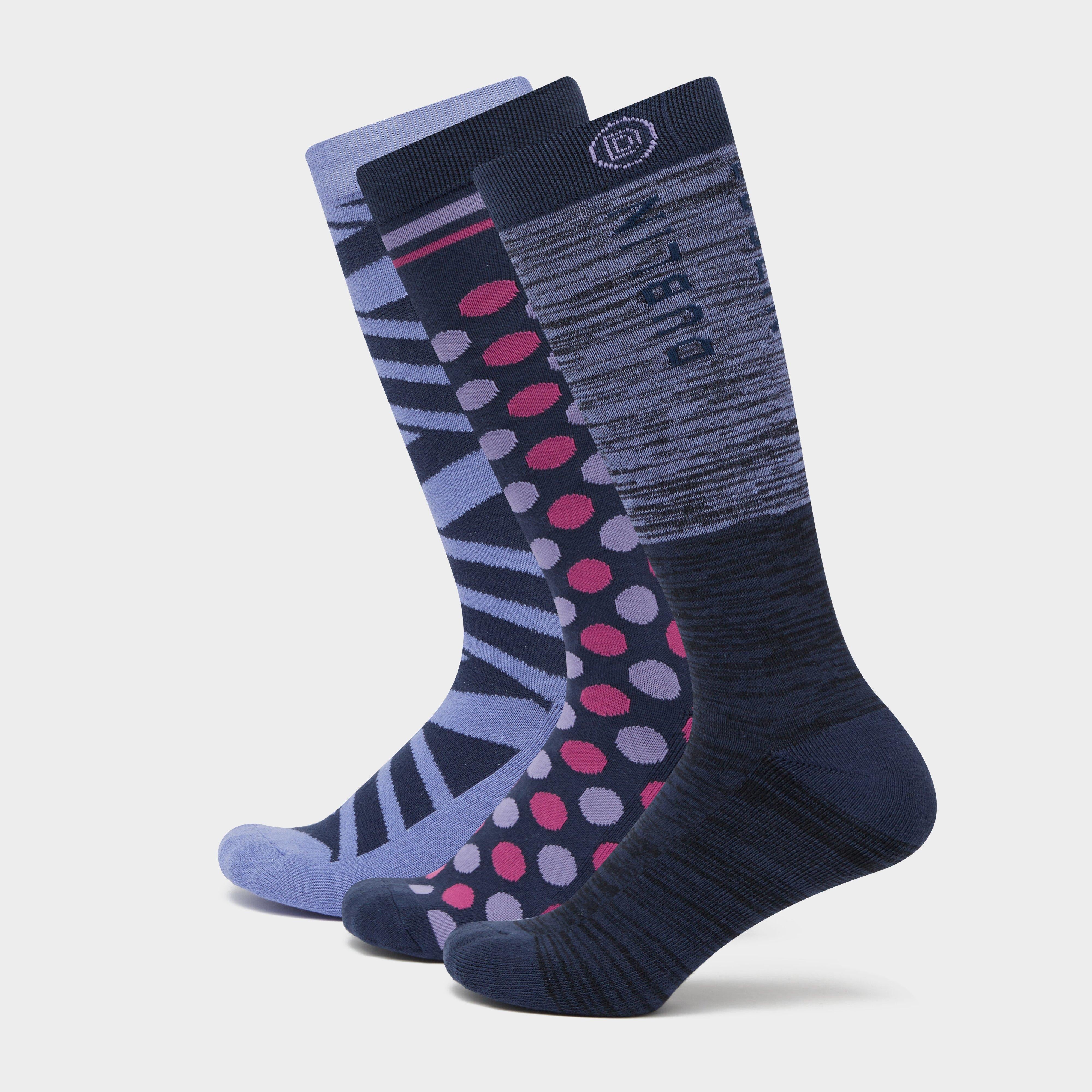 3 Pack Socks Blueberry Navy Ombre
