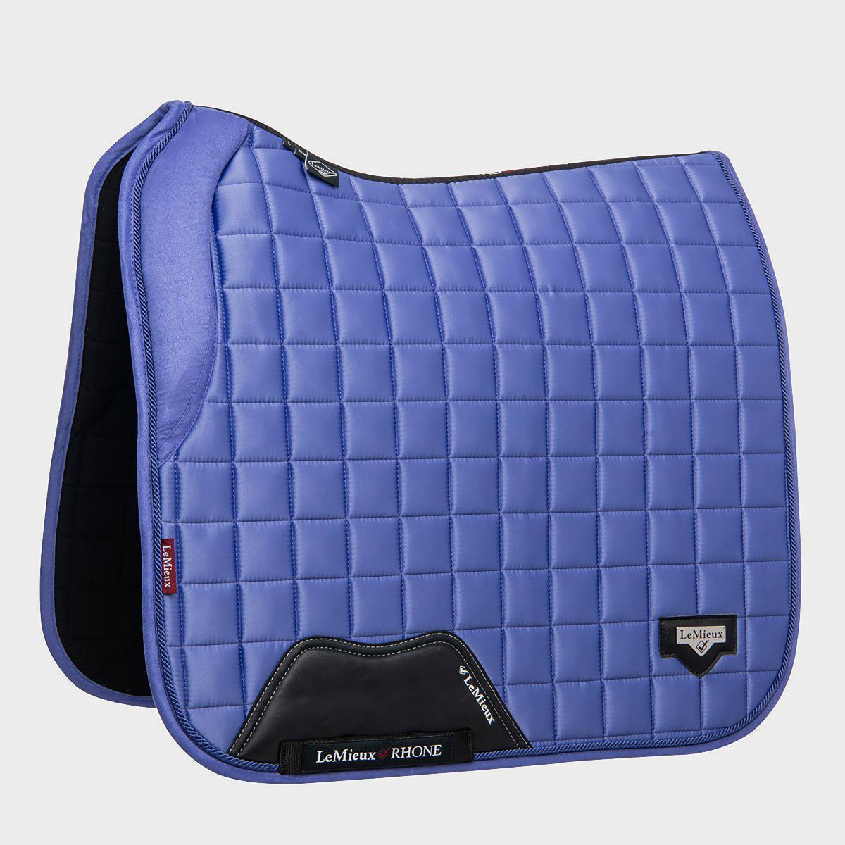 Loire Memory Satin Dressage Square Saddle Pad Bluebell