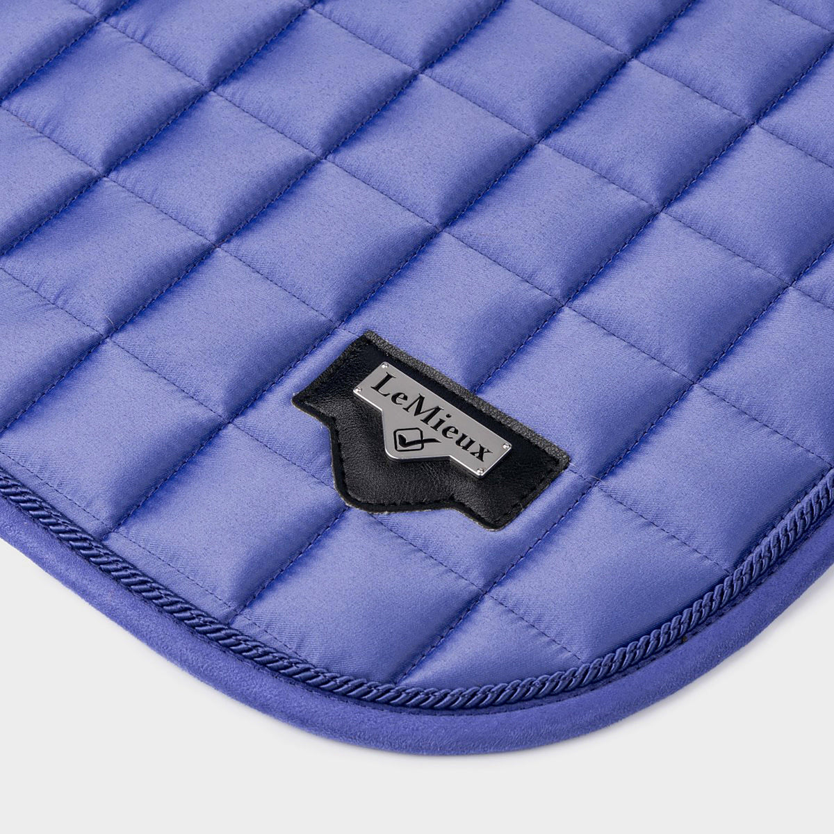 Loire Memory Satin Dressage Square Saddle Pad Bluebell