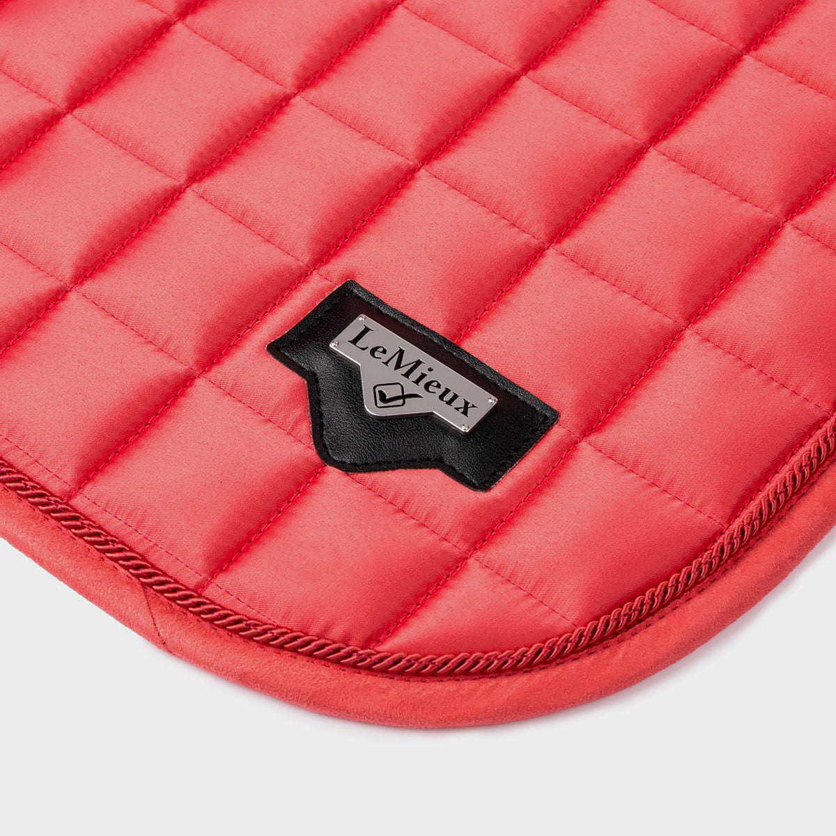 Loire Memory Satin Dressage Square Saddle Pad Papaya