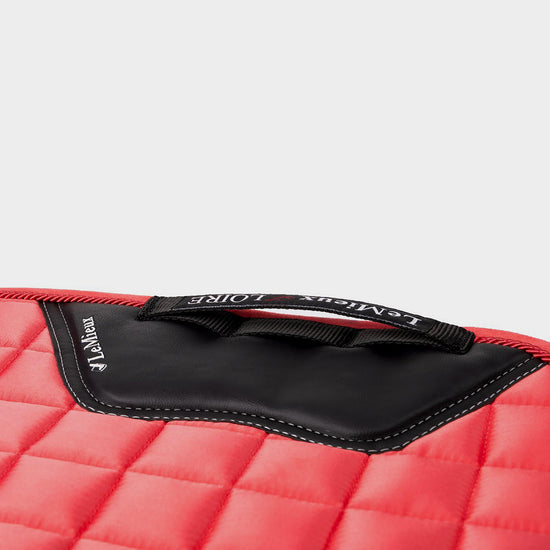 Loire Memory Satin Dressage Square Saddle Pad Papaya